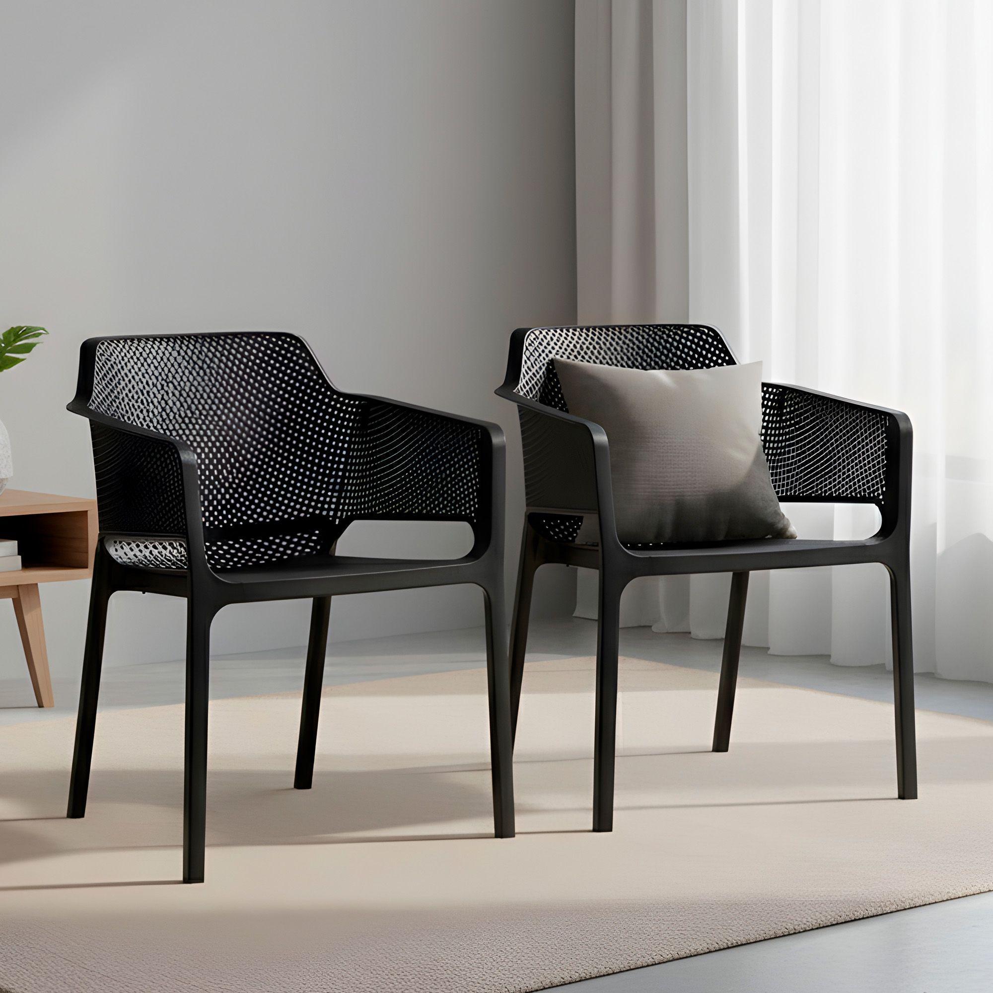 Sillas Terraza Comedor Exteriores Resistentes 80X60X59 CM Nordico Colores 4U-4