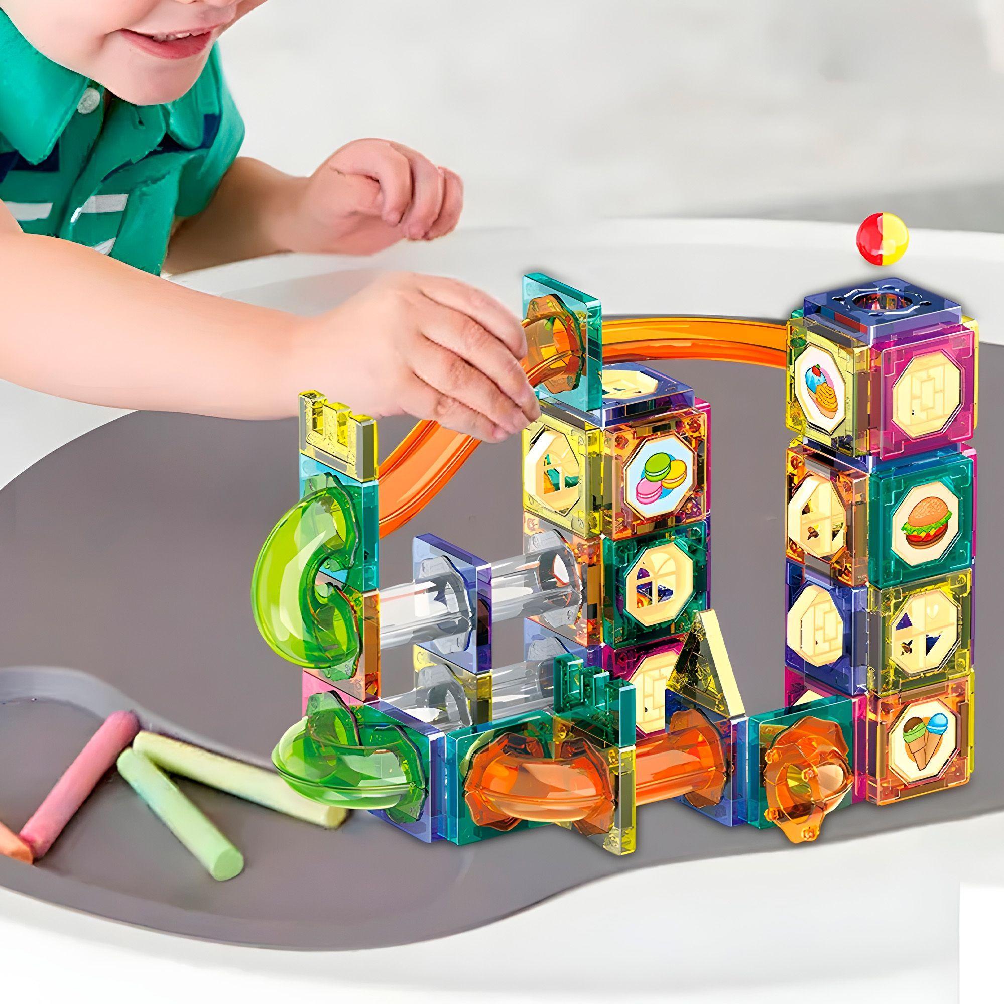 Juguete Bloques Magn tico Construcci n Iman Ni os 94 Pcs-3