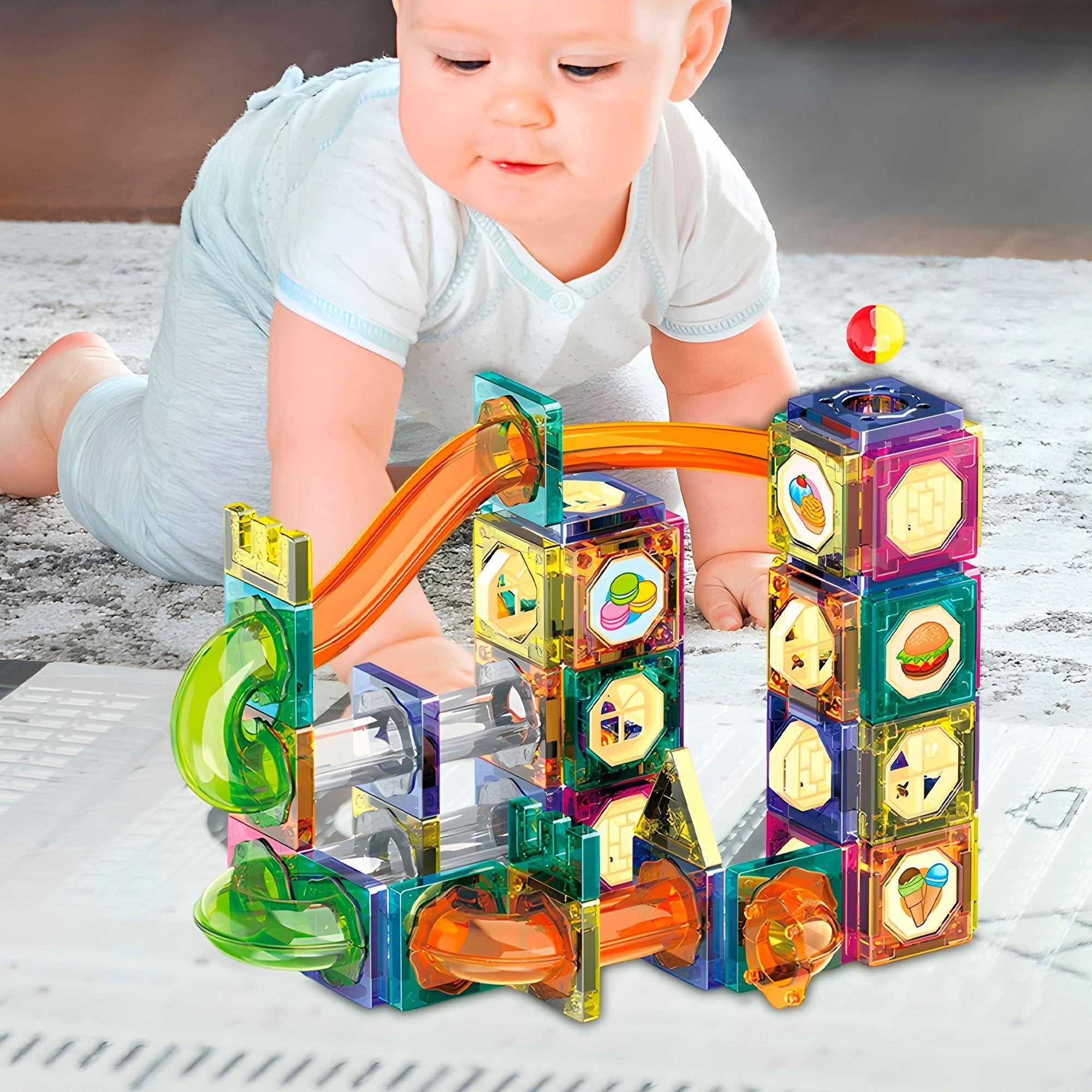 Juguete Bloques Magnético Construcción Iman Niños 94 Pcs-2