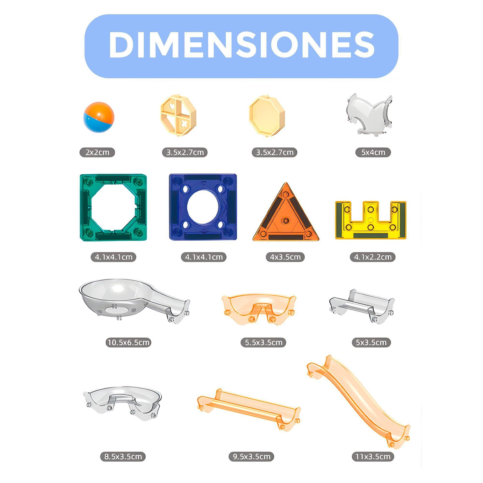 Juguete Bloques Magnético Construcción Iman Niños 94 Pcs-6