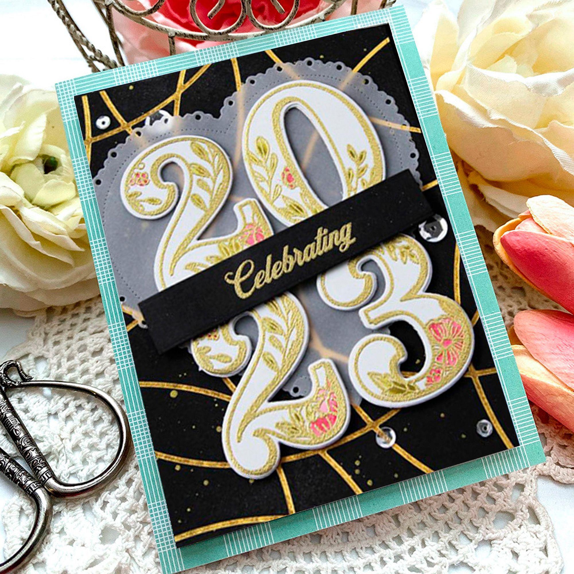 Troquel Corte Scrapbooking Plantilla Metal Numeros Troquelado-2