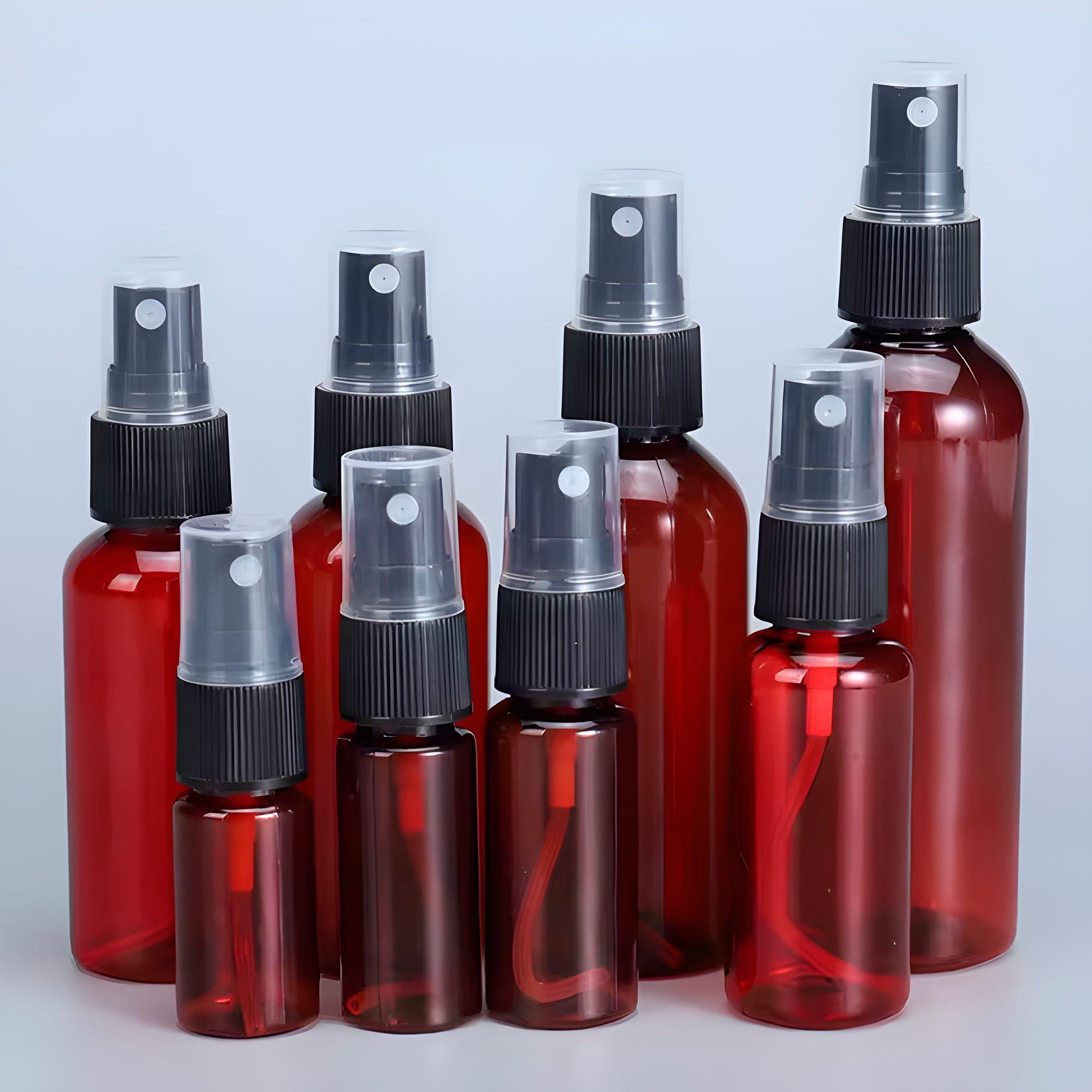 20 Frascos Plásticos Válvula De Spray Liquido mbar 100ml-2