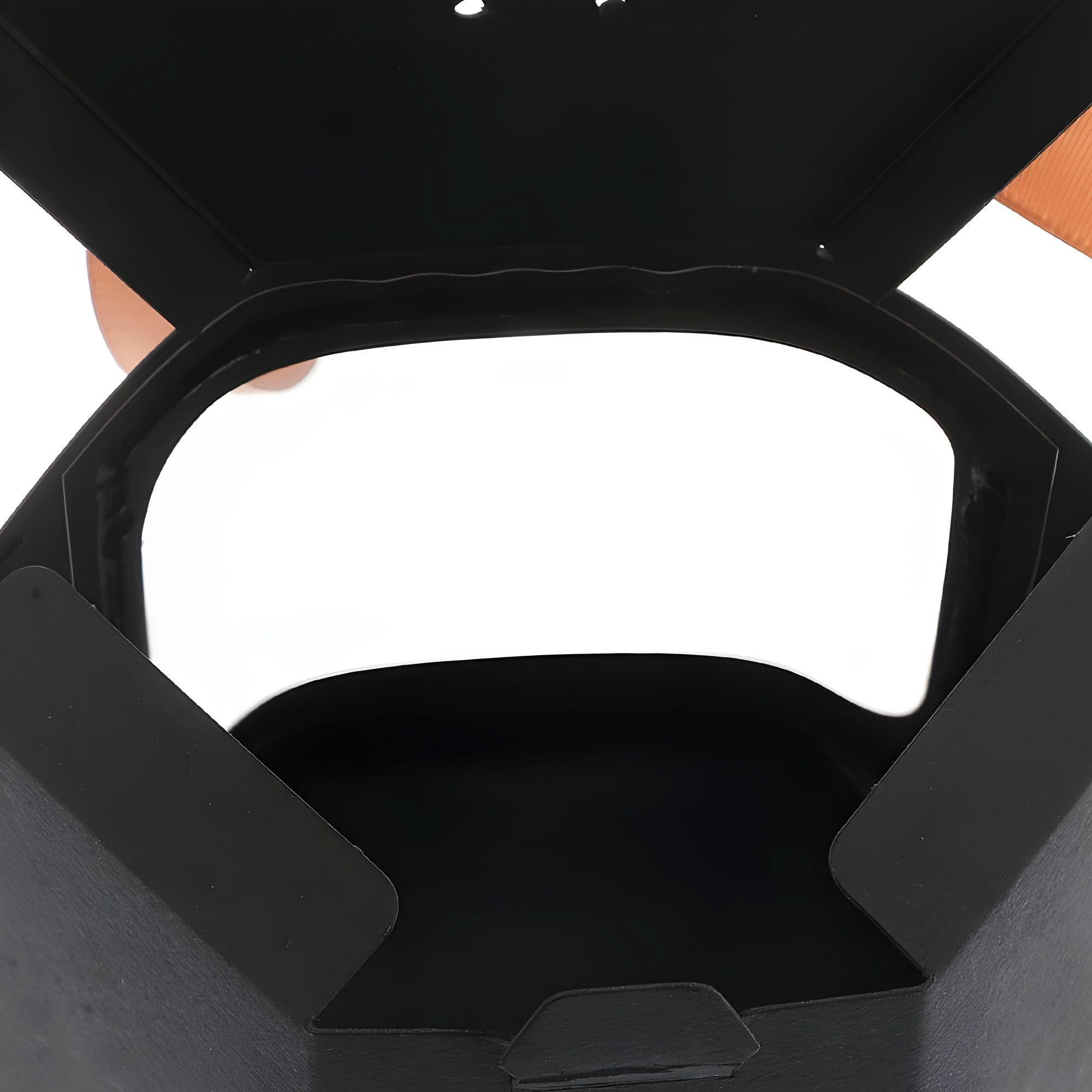 20 Cajas Regalo Hexagonal Negra Visor Frontal 10x10x10 Cm-5