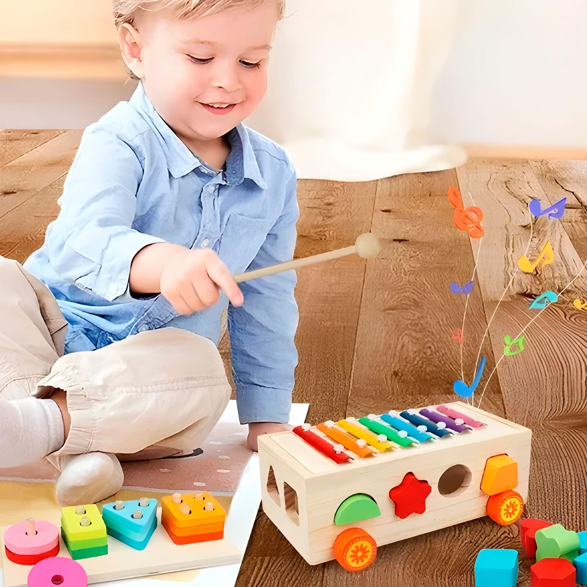 Juguete Xilófono Montessori Didáctico Educativo Encaje Niños-8