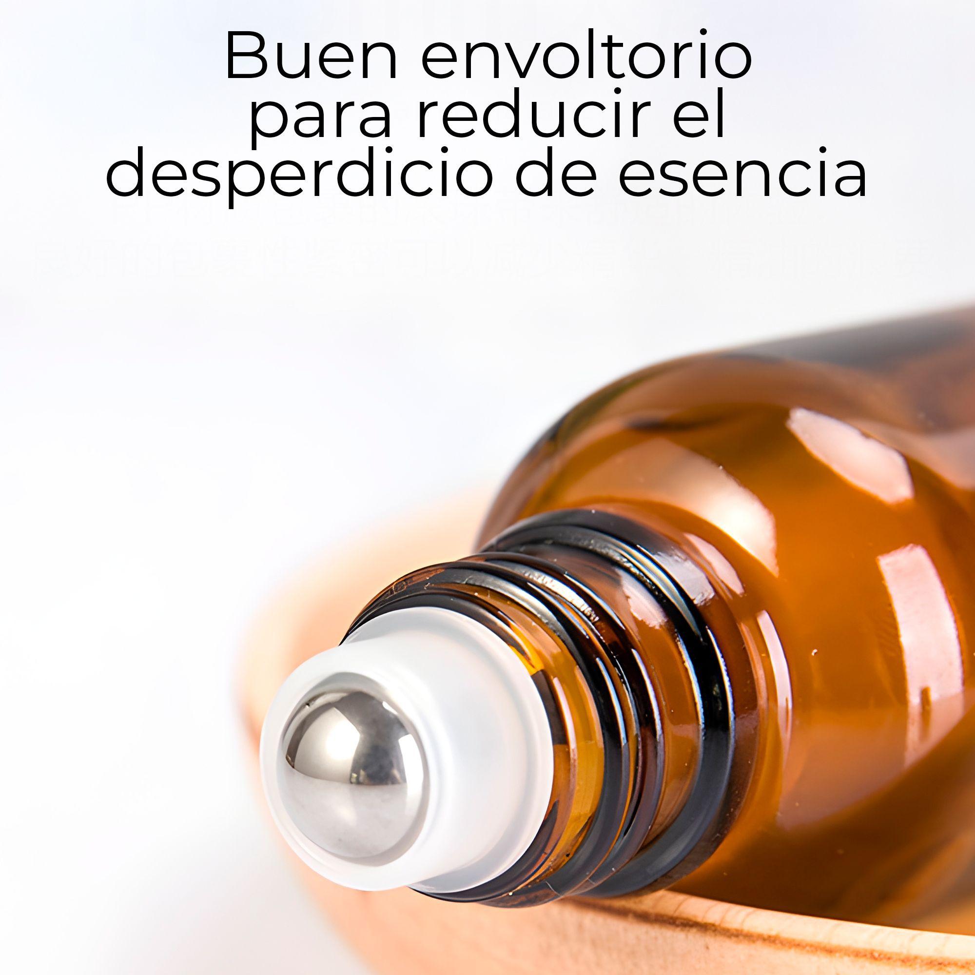 24 Frascos Roll On Rodilo Vidrio Aceite Esencial 10ml-1