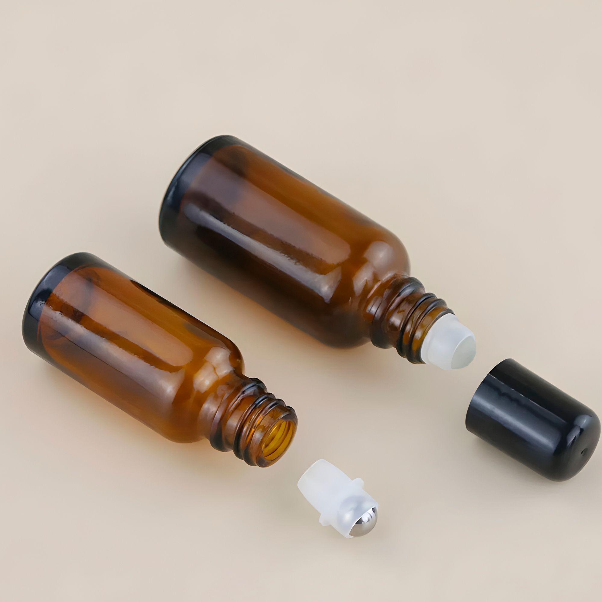 24 Frascos Roll On Rodilo Vidrio Aceite Esencial 10ml-2