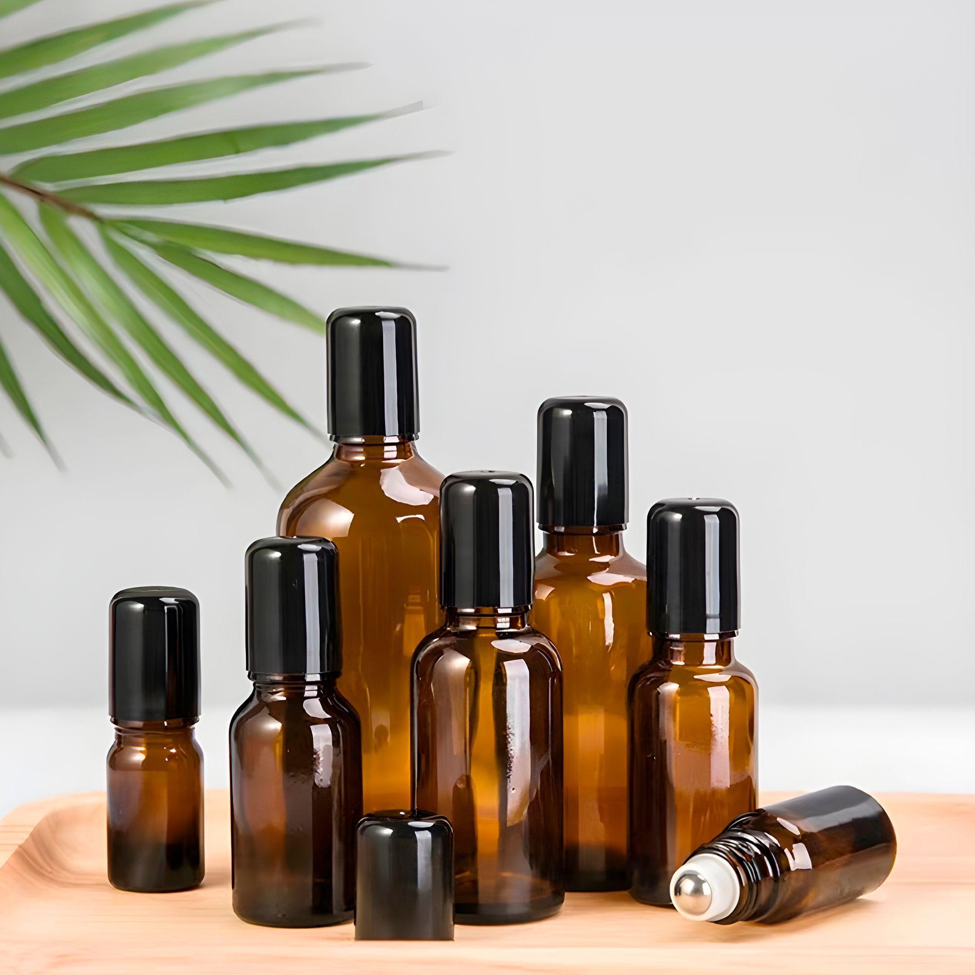 24 Frascos Roll On Rodilo Vidrio Aceite Esencial 10ml-6