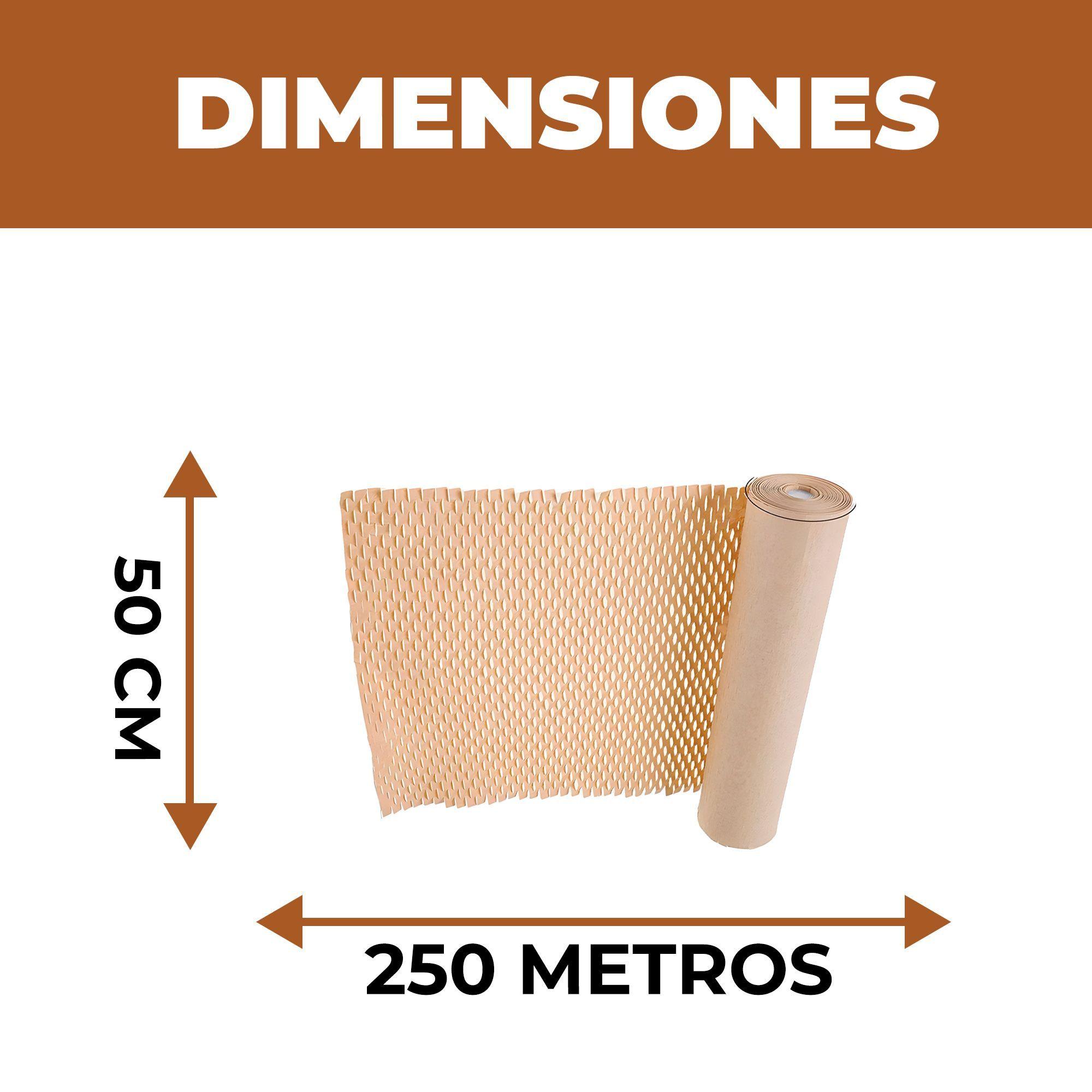 Rollo Papel Kraft Panal Embalaje Proteger 50 Cm X 250 Mts-1