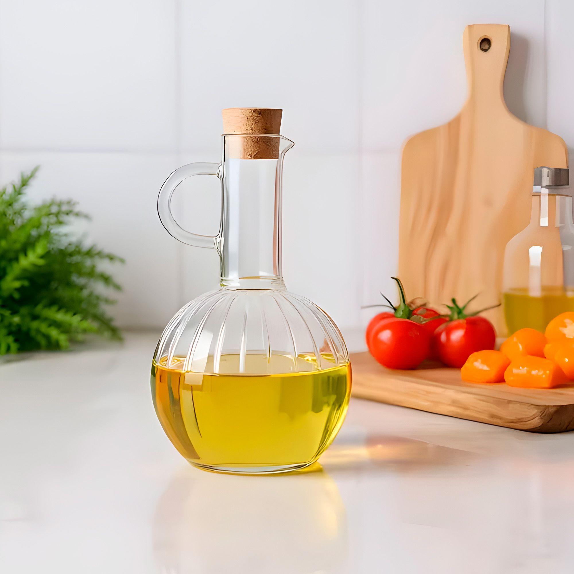 Set Aceitero Dispensadores Aceite Soja Y Vinagre Vidrio Tapa-6