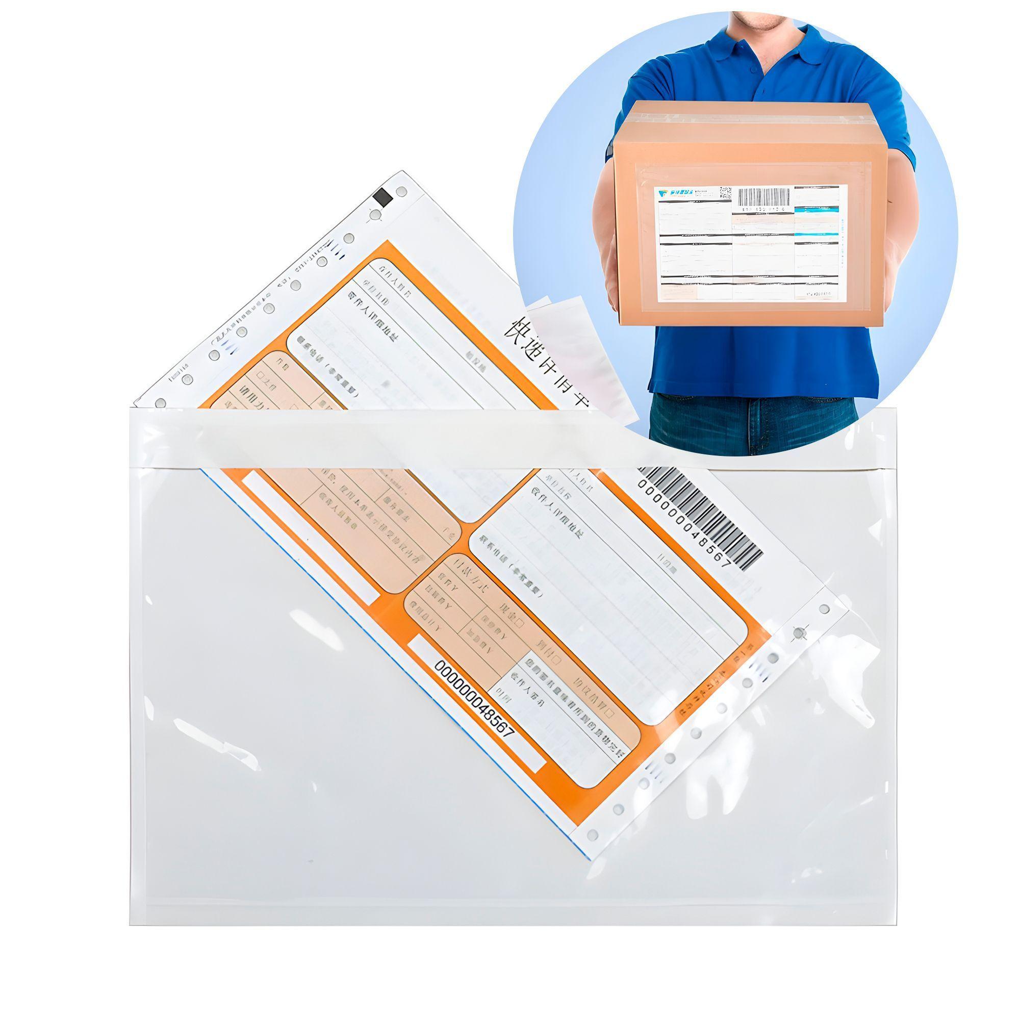 100 Bolsas Oficio Embalaje Transparente Envíos 18 X 24 Cm-0