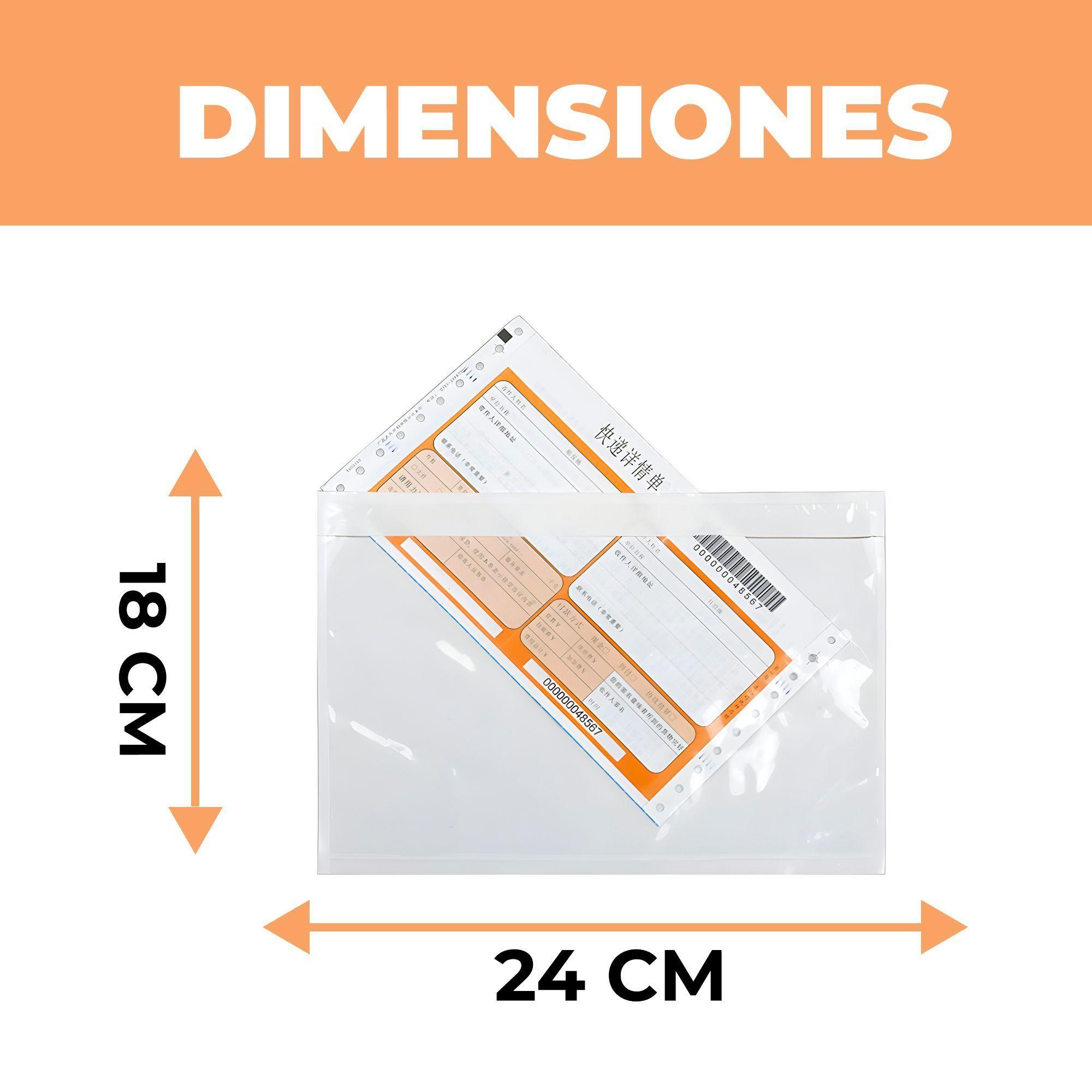 100 Bolsas Oficio Embalaje Transparente Envíos 18 X 24 Cm-1