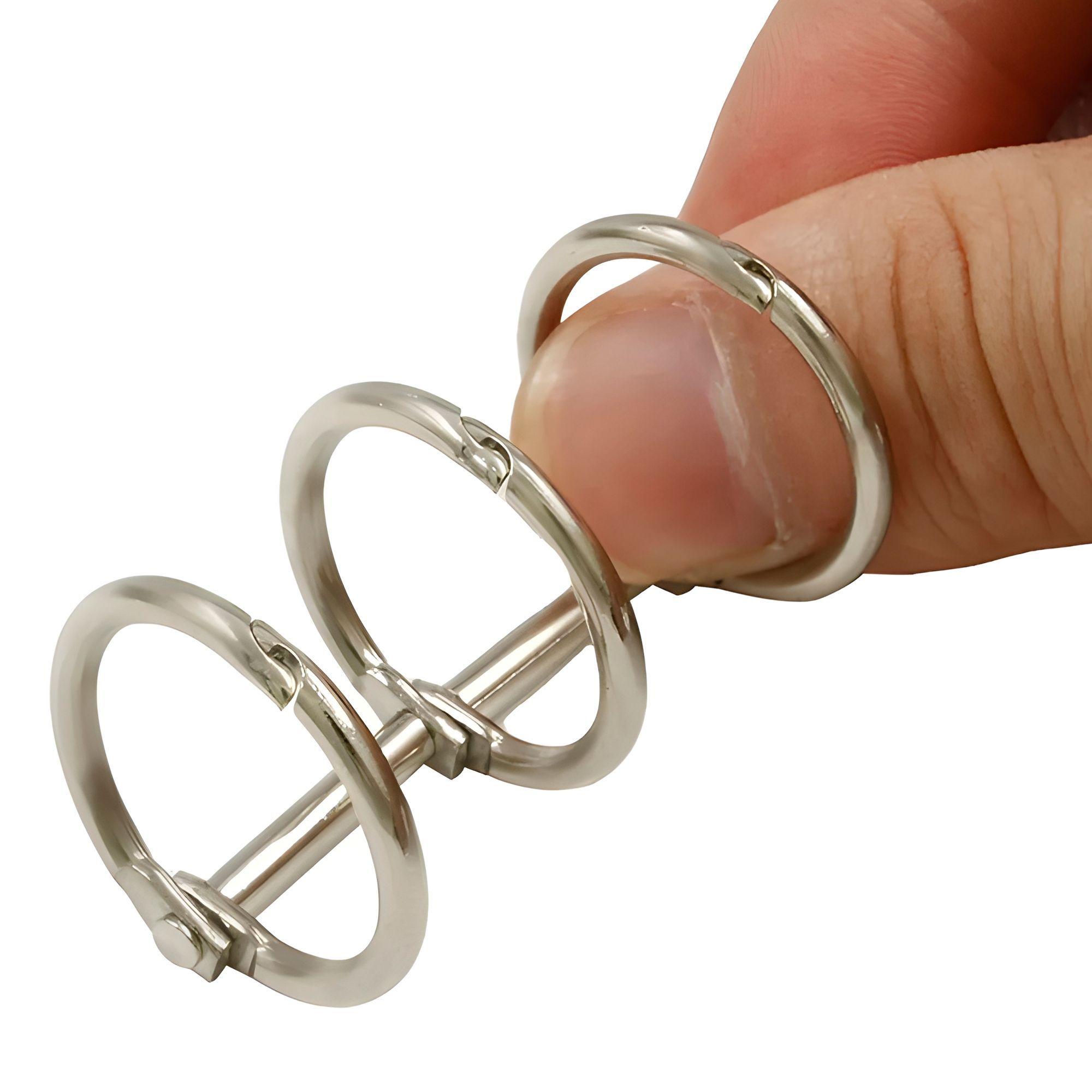 20 Anillos Metalicos Encuadernación 3 Ganchos 2 5 X 2 5 Cm-7