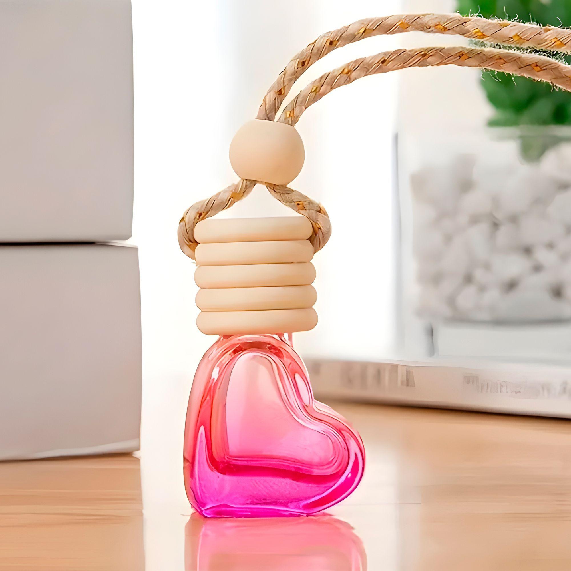 20 Frascos Difusores Auto Aromatizantes Corazón Aceites 5ml-2