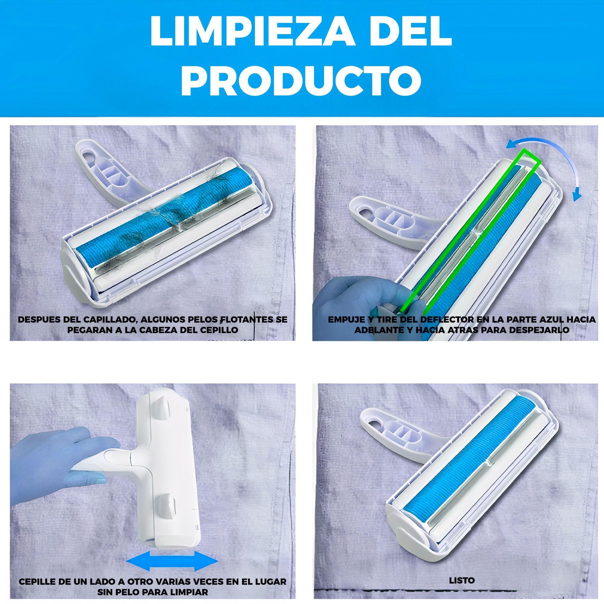 Cepillo Removedor Quita Pelos Pelusa Mascota Rodillo Mueble-8