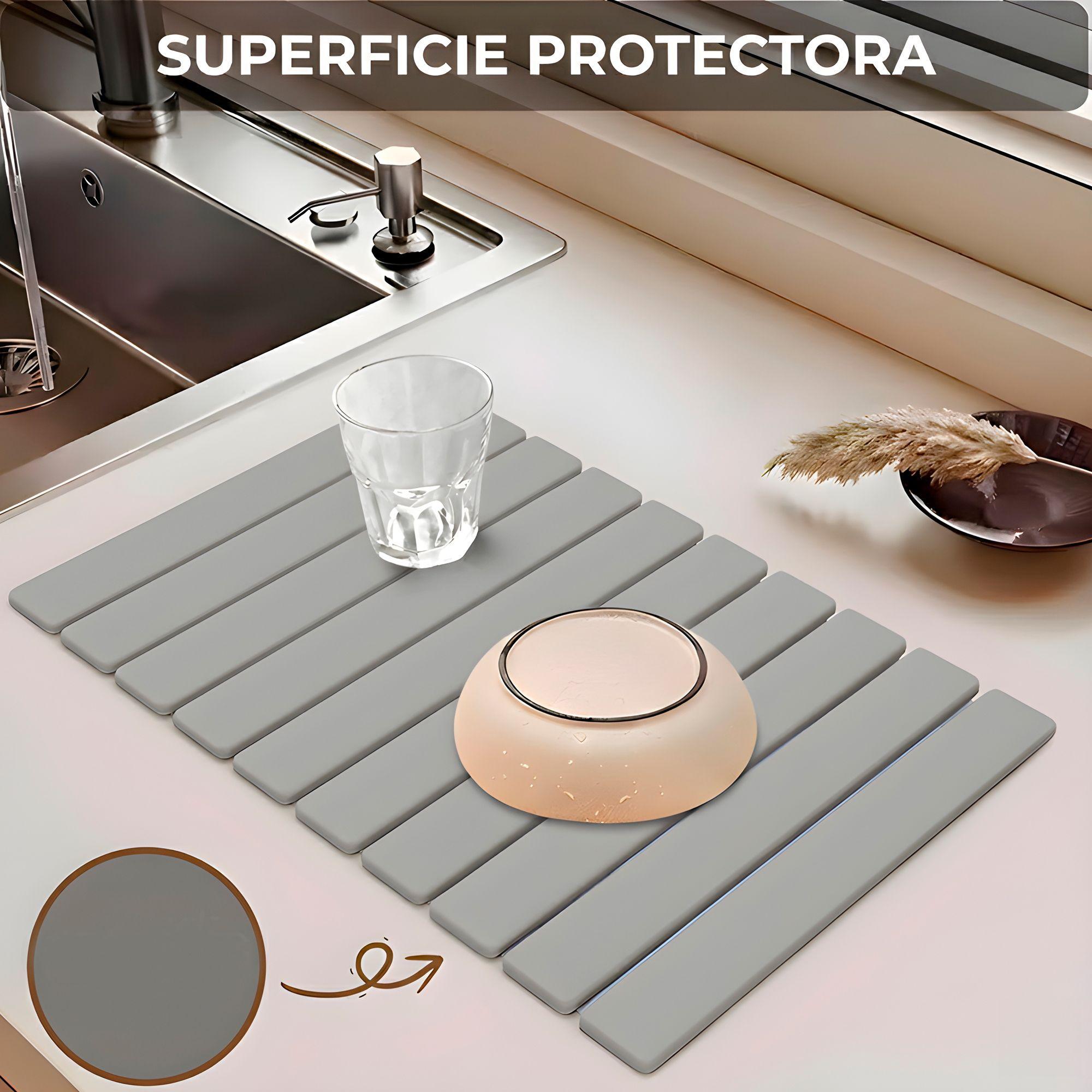 Tapetes Escurridor Loza Absorbente Rapido Diatomita 30x40cm-3