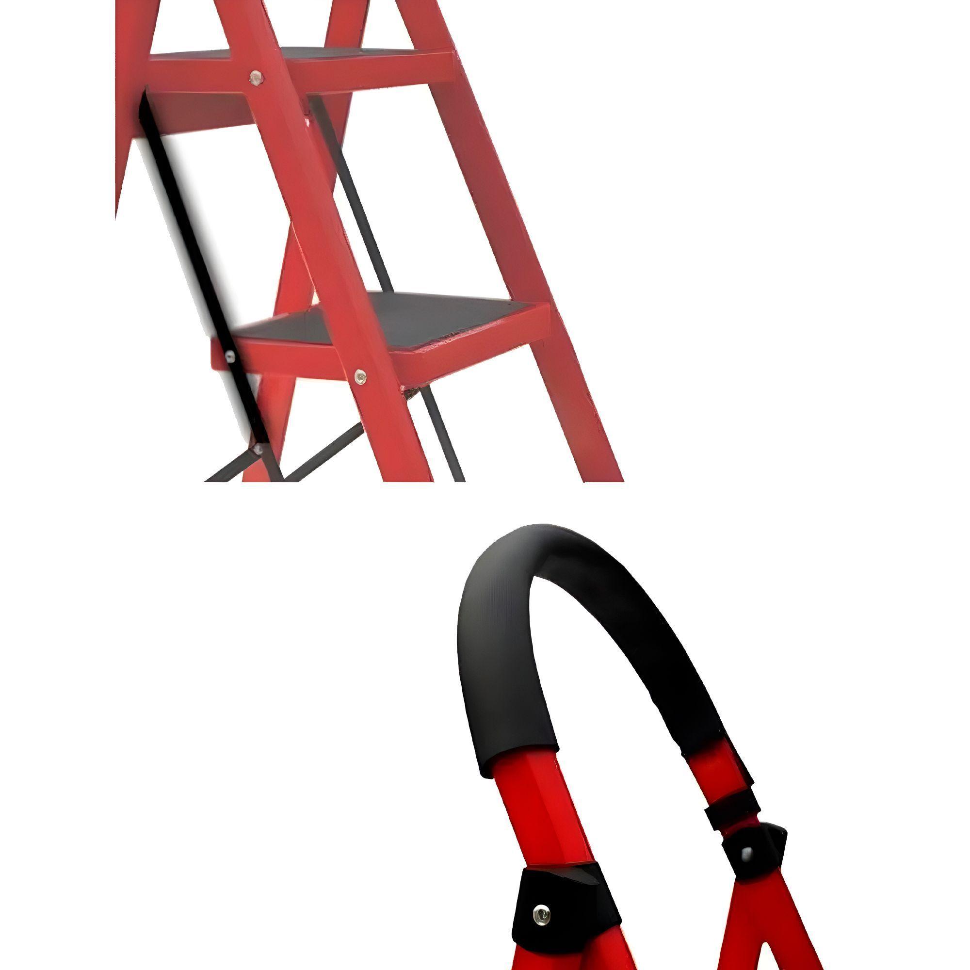 Escalera Plegable 4 Escalones Resistente Ferretería Hogar-8