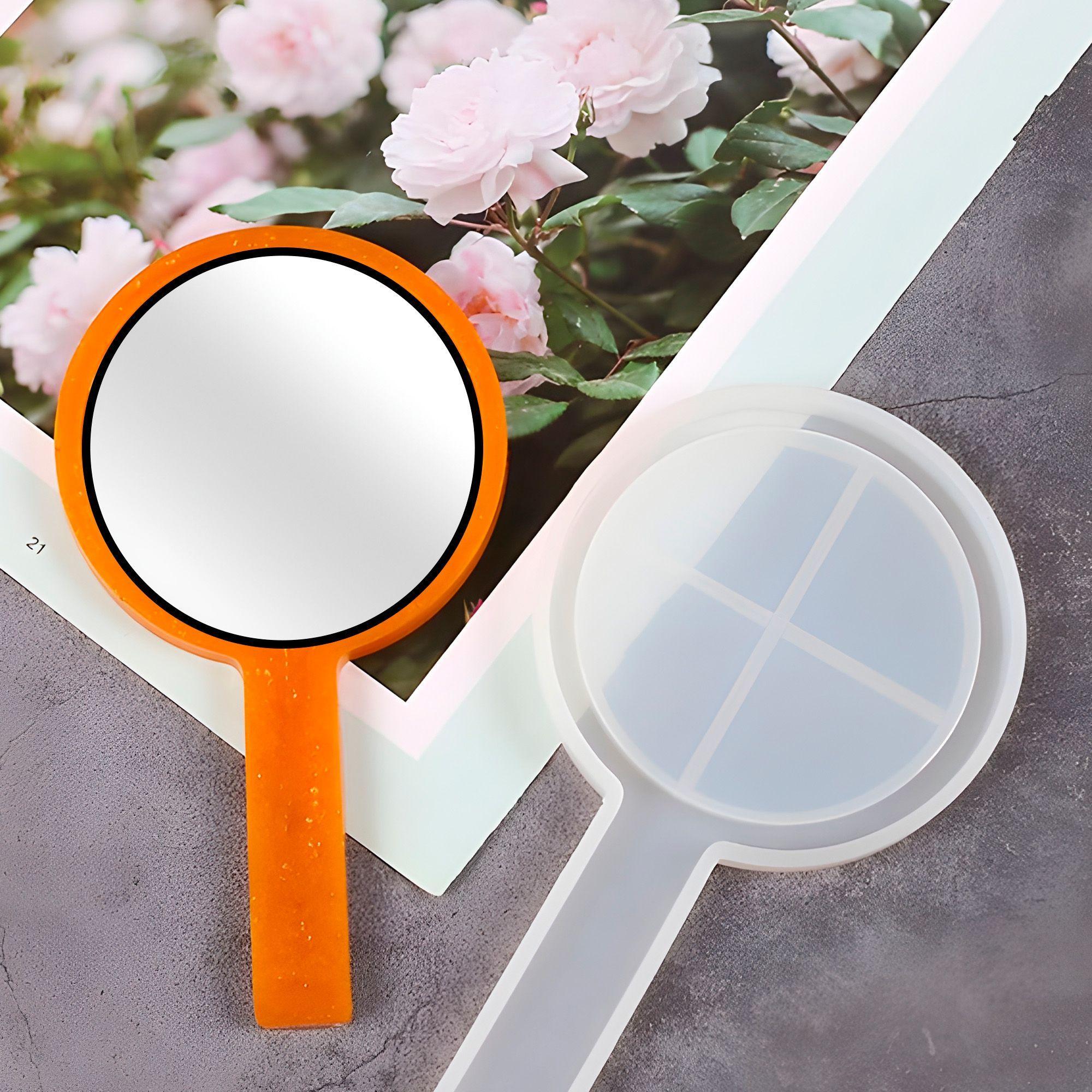 10 Espejos Forma Circular Para Moldes Silicona 8 X 8 Cm-3