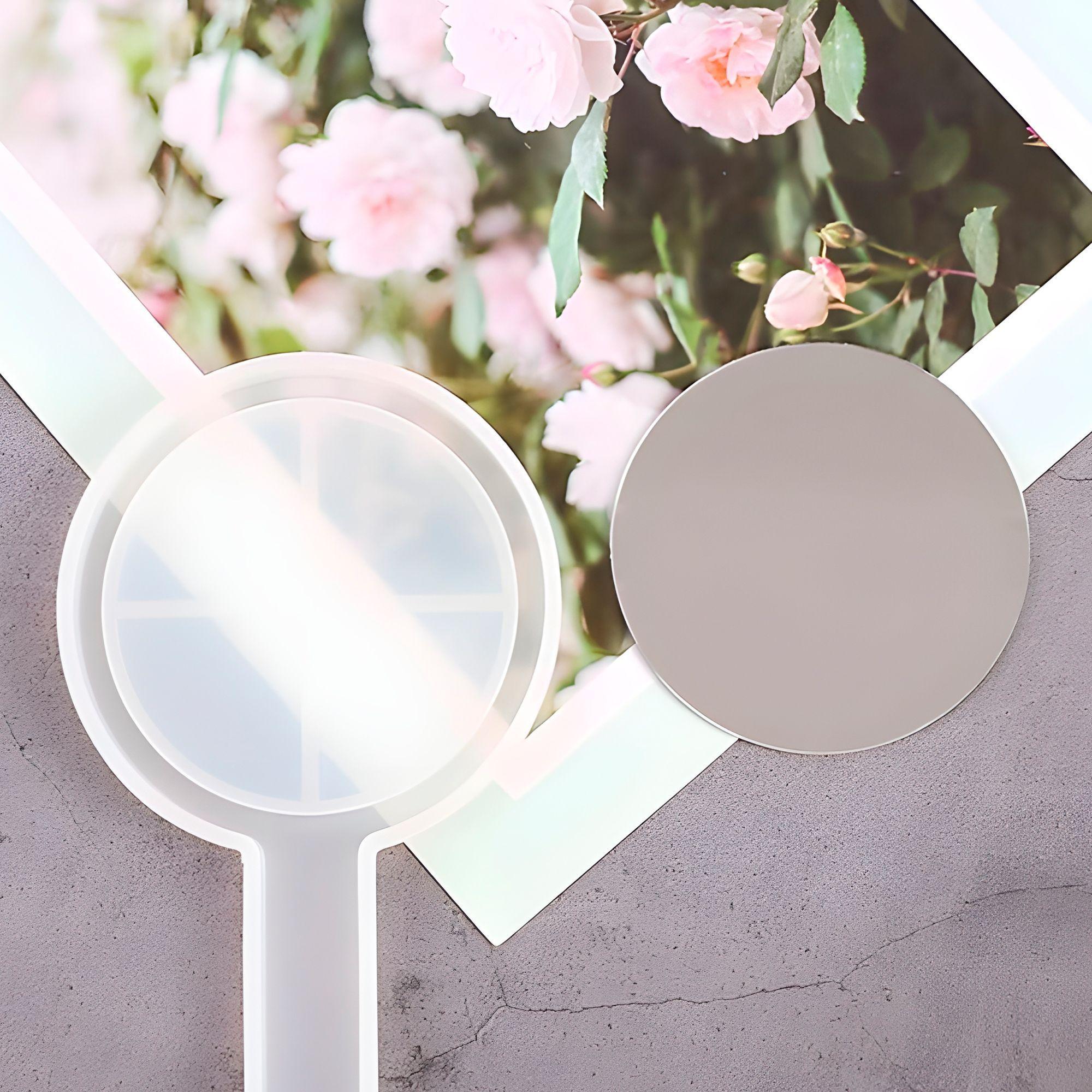 10 Espejos Forma Circular Para Moldes Silicona 8 X 8 Cm-4