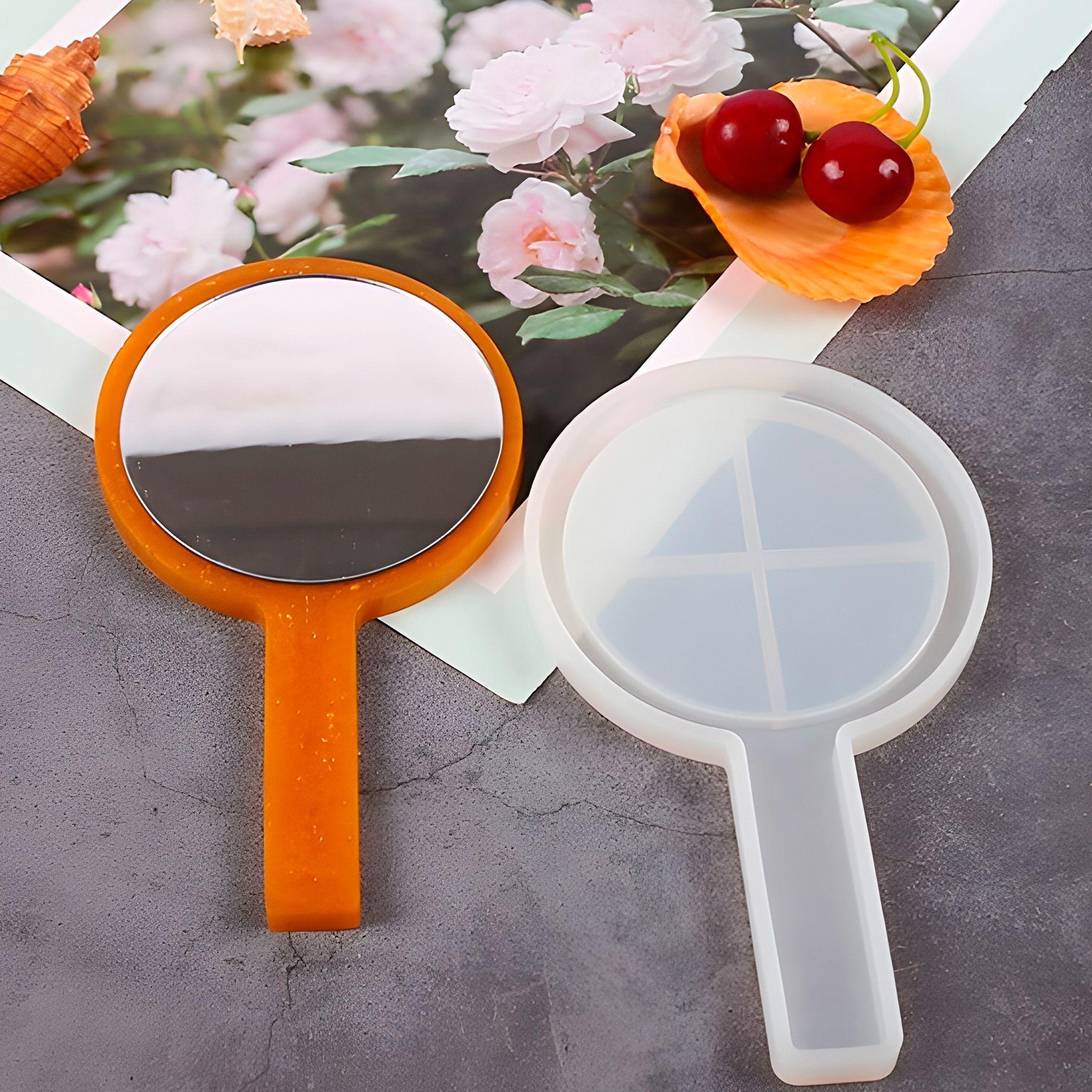 10 Espejos Forma Circular Para Moldes Silicona 8 X 8 Cm-5