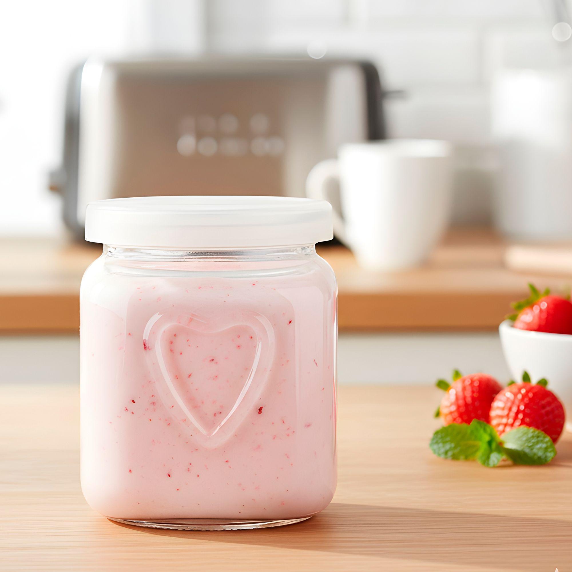 20 Frasco Vidrio Redondo Yogur 150ml Postres Tapa Plastica-2