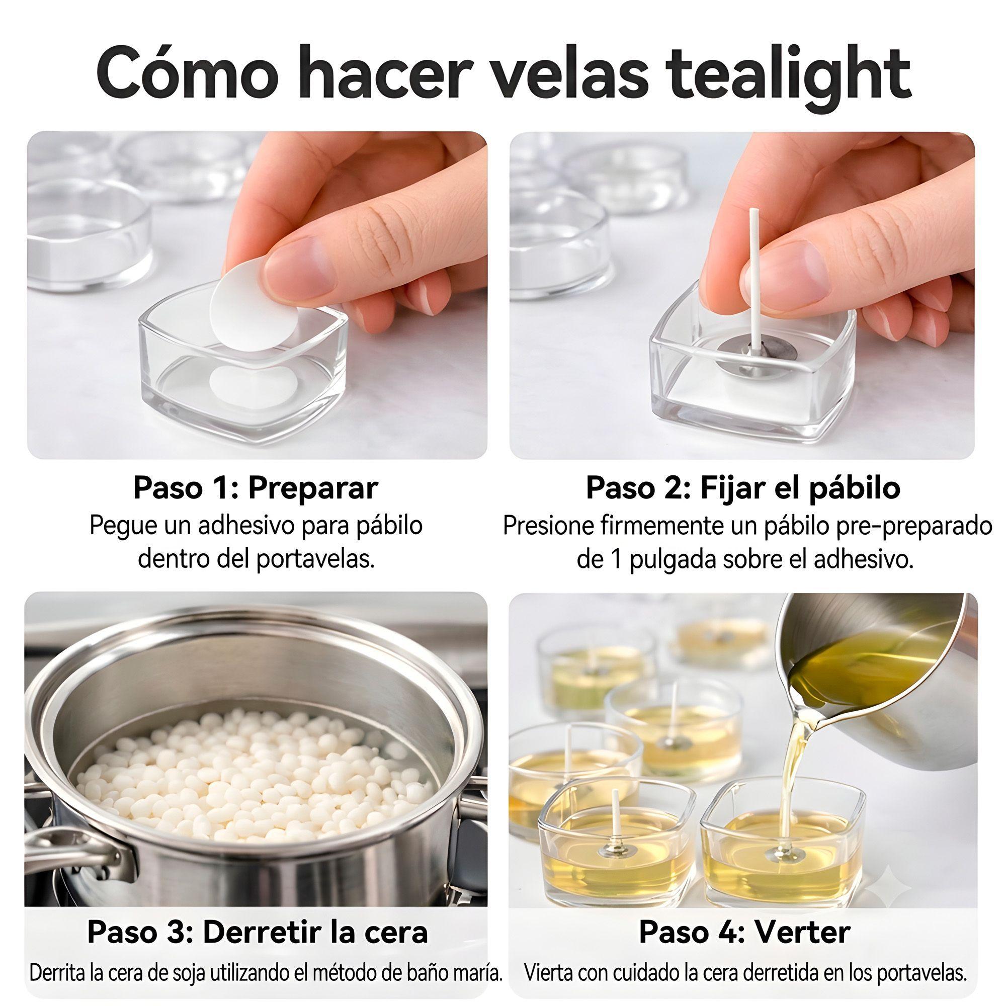 Porta Velas Vasos Cuadrado 10pcs Plástico Transparente Formas Tamaños-2