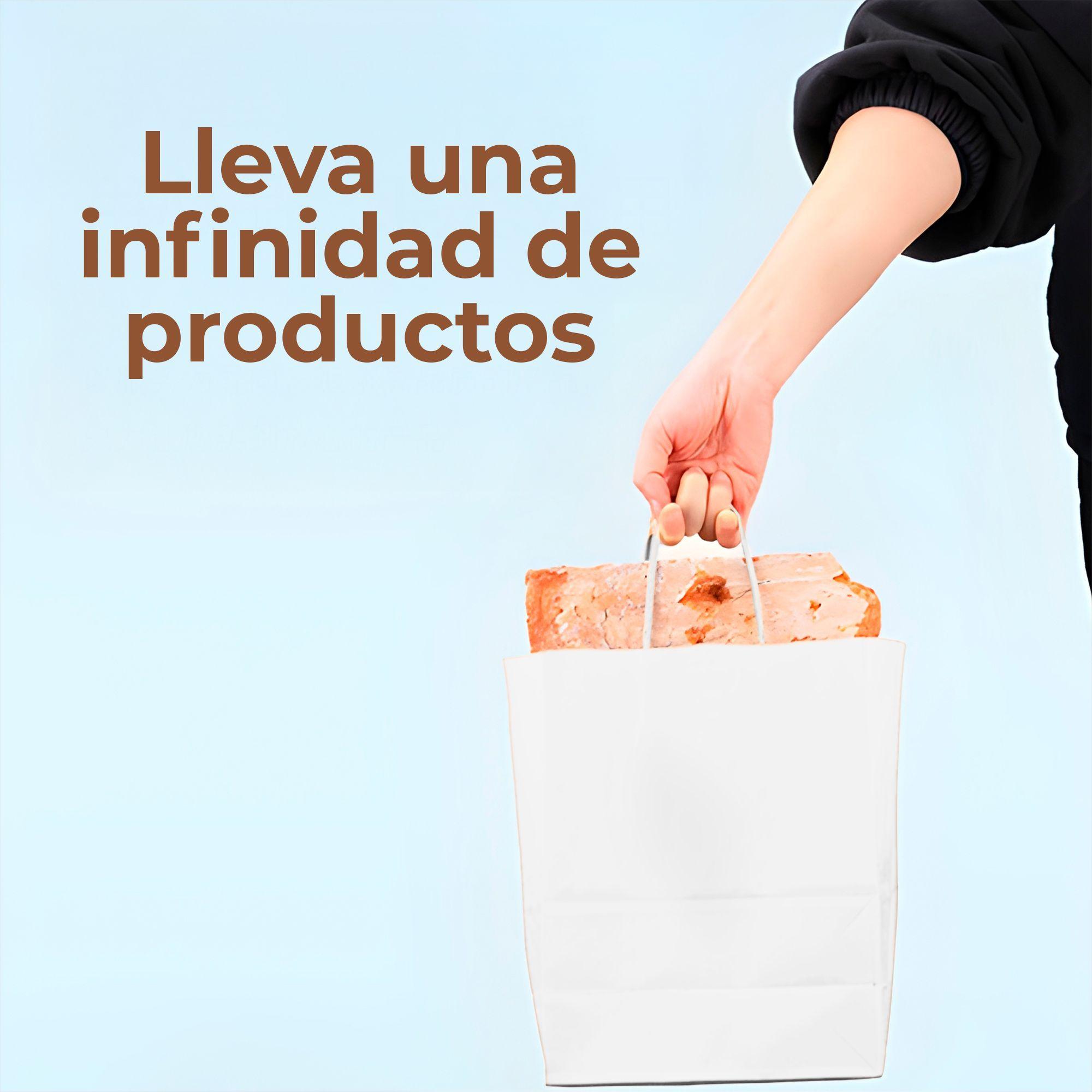 Bolsa Papel Kraft Ecologica Degradable 28x15x28 Cm Pack X30-2