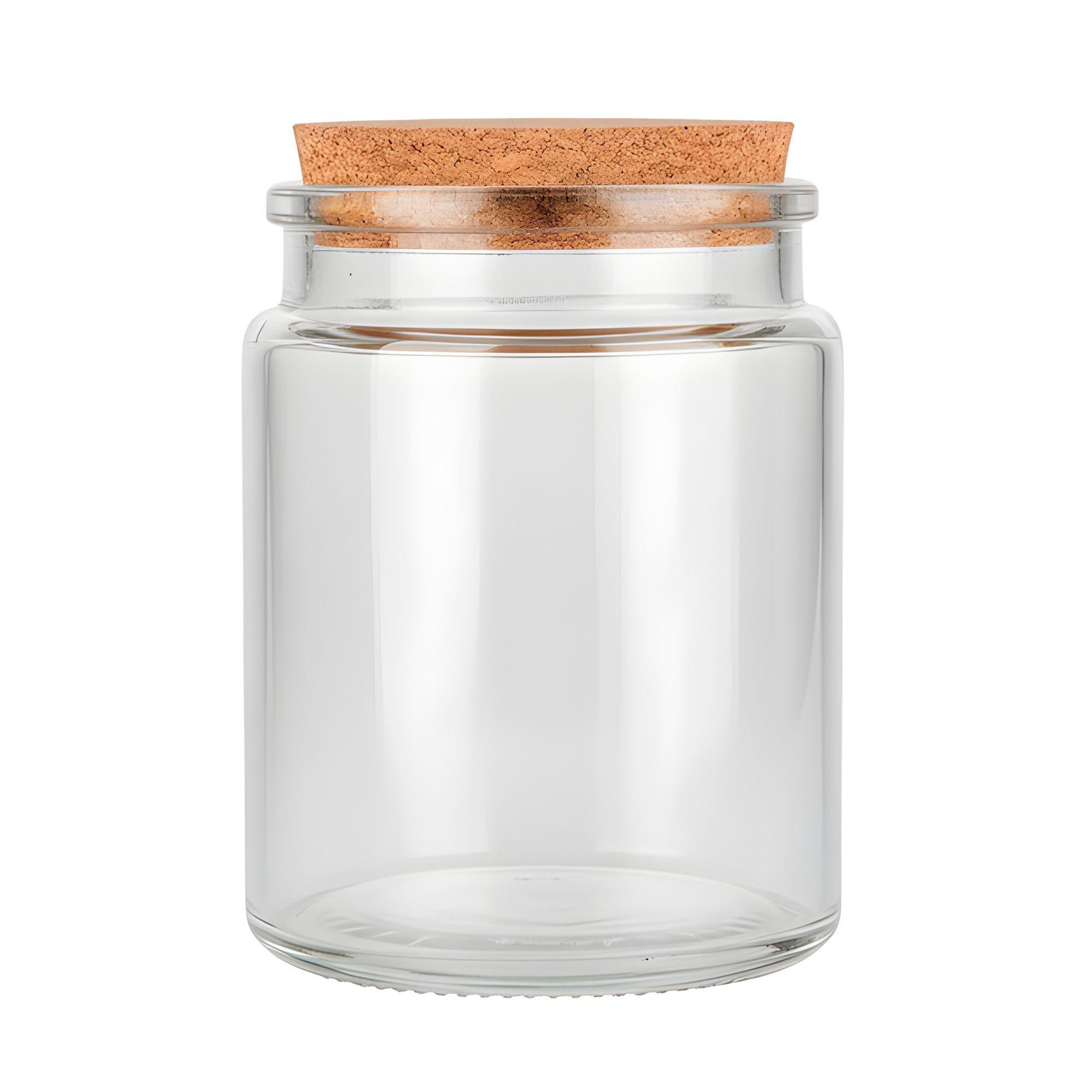 12 Frascos Porta Vela Vidrio Tapa De Corcho 200 Ml Colores-0