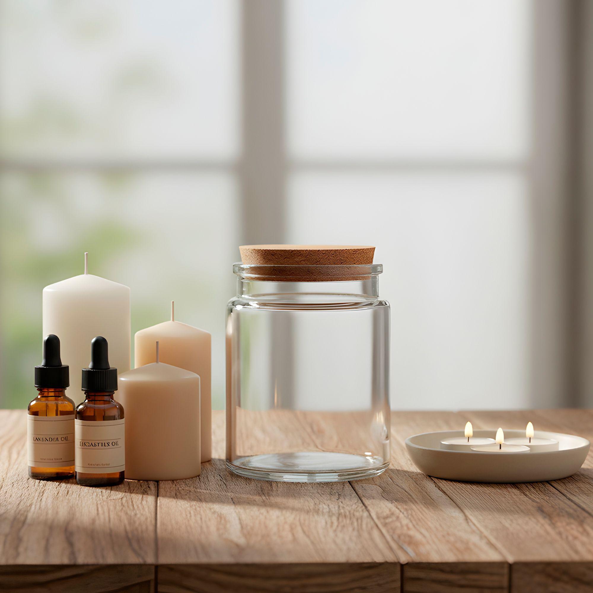 12 Frascos Porta Vela Vidrio Tapa De Corcho 200 Ml Colores-3