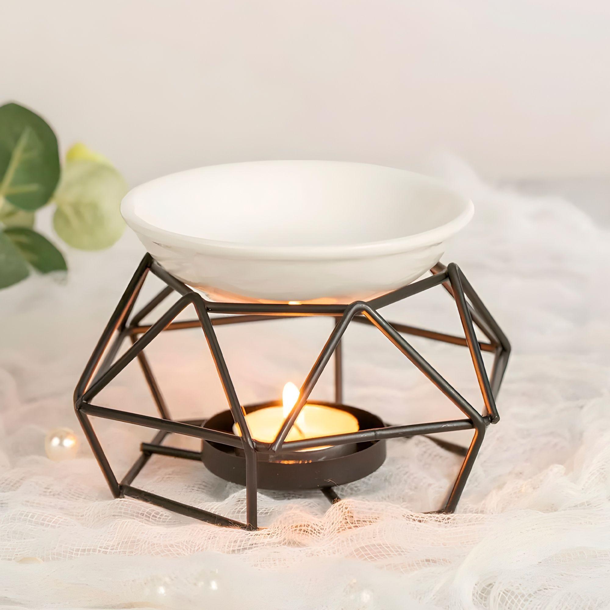 Porta Vela Quemador Aceite Aromaterapia Fragancia Wax Melts-6