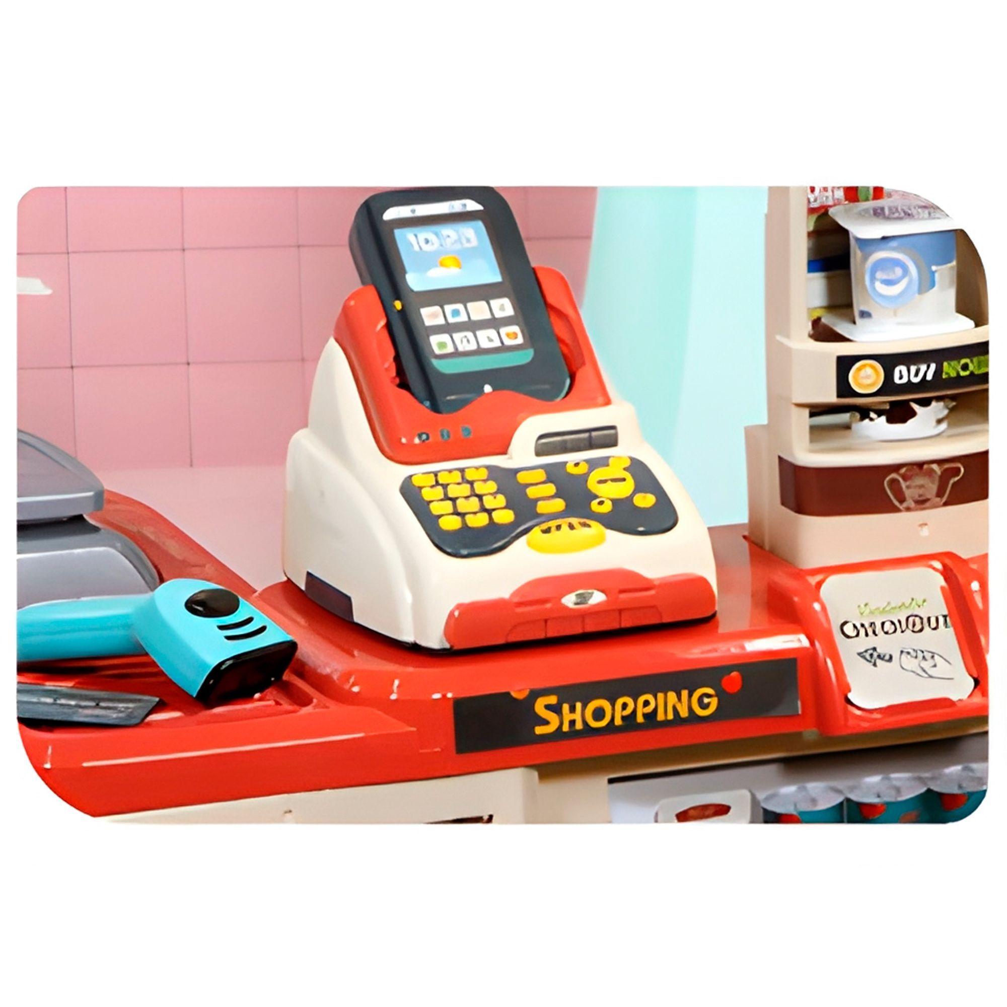 Set 48 Pcs Supermercado Carrito Alimentos Juguete Niños Colores-1