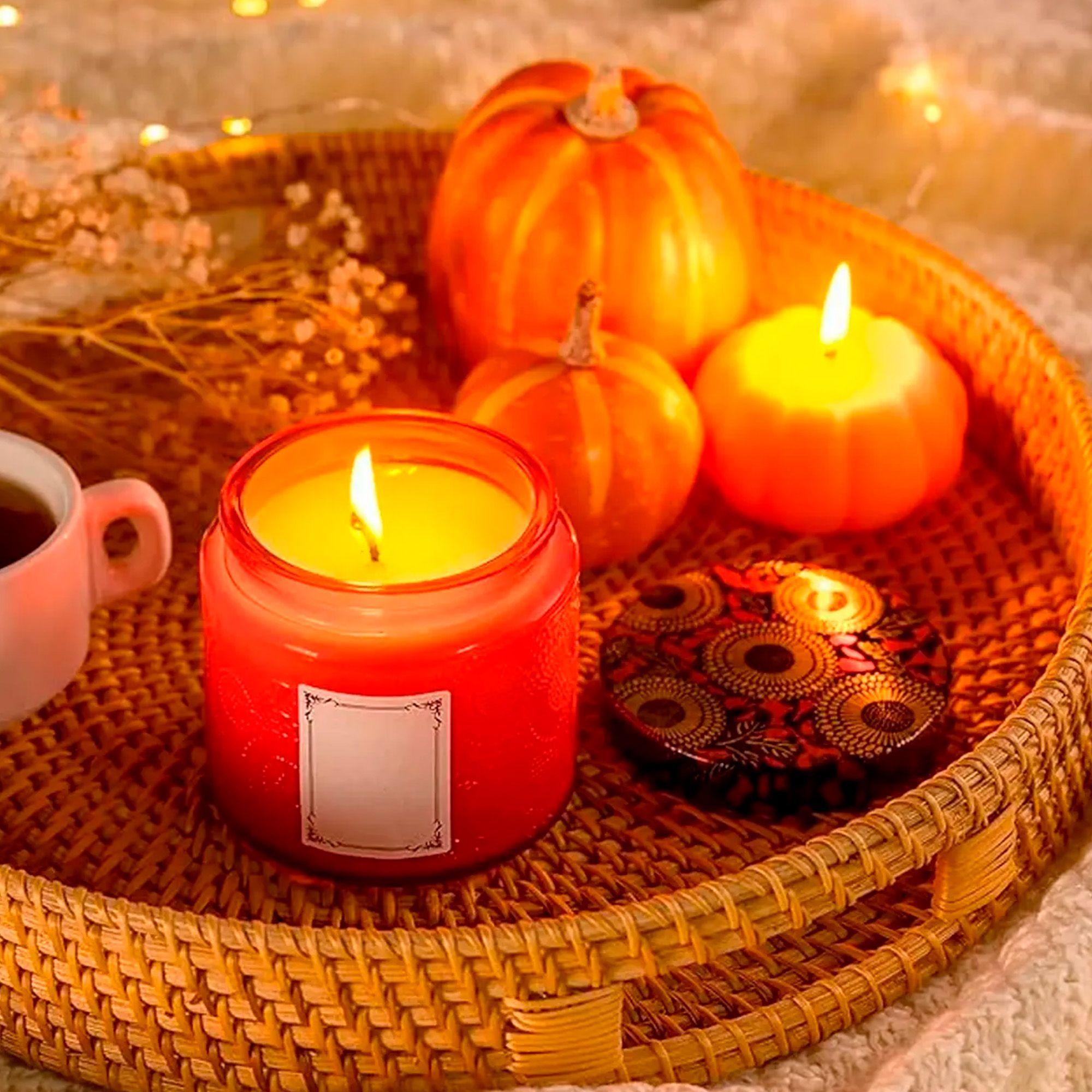 Set 12 Frascos De Vidrio Con Tapa Para Velas Colores 7x5cm-3