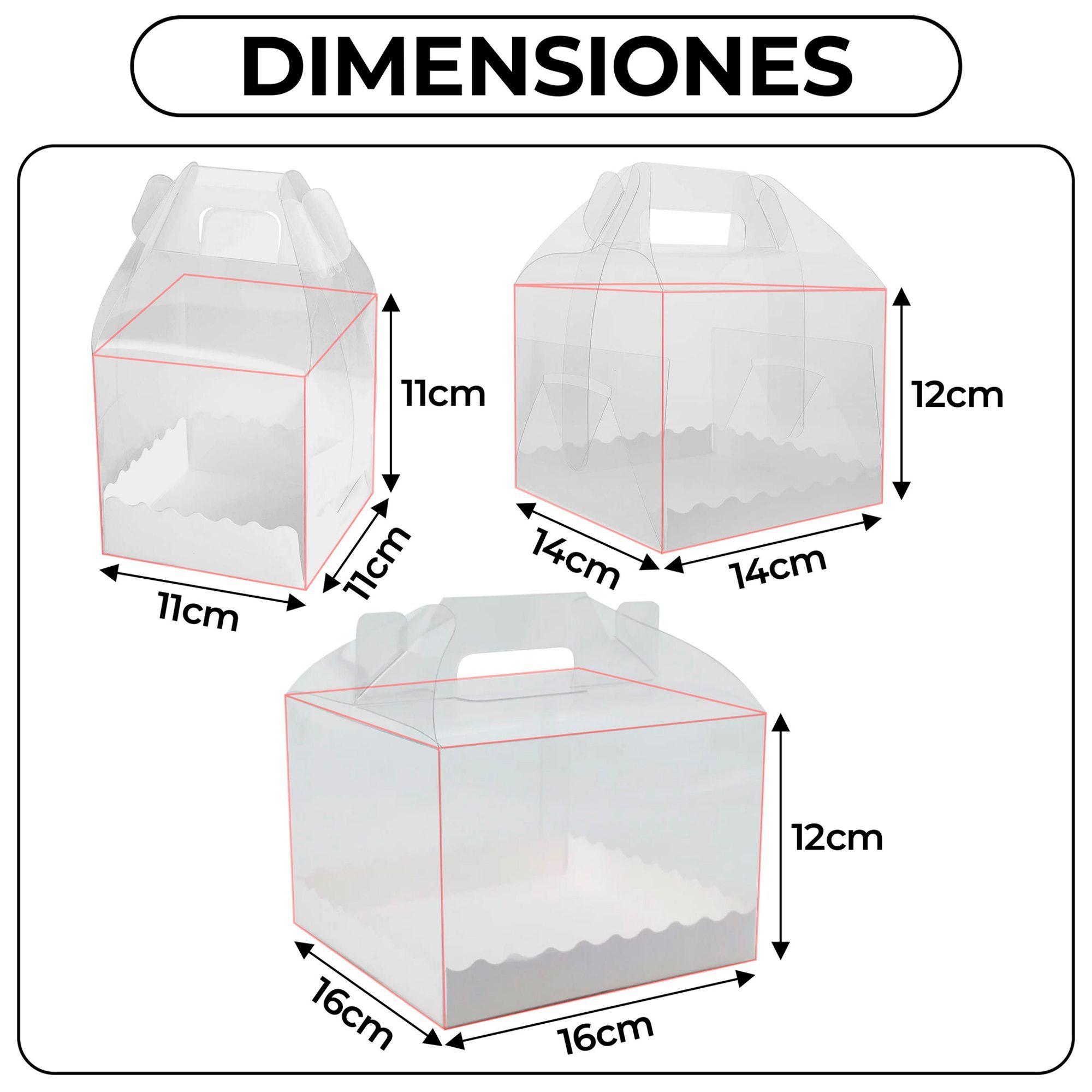 Cajas Transparentes De Acetato Para Velas Pastel 11x11cm X10-6