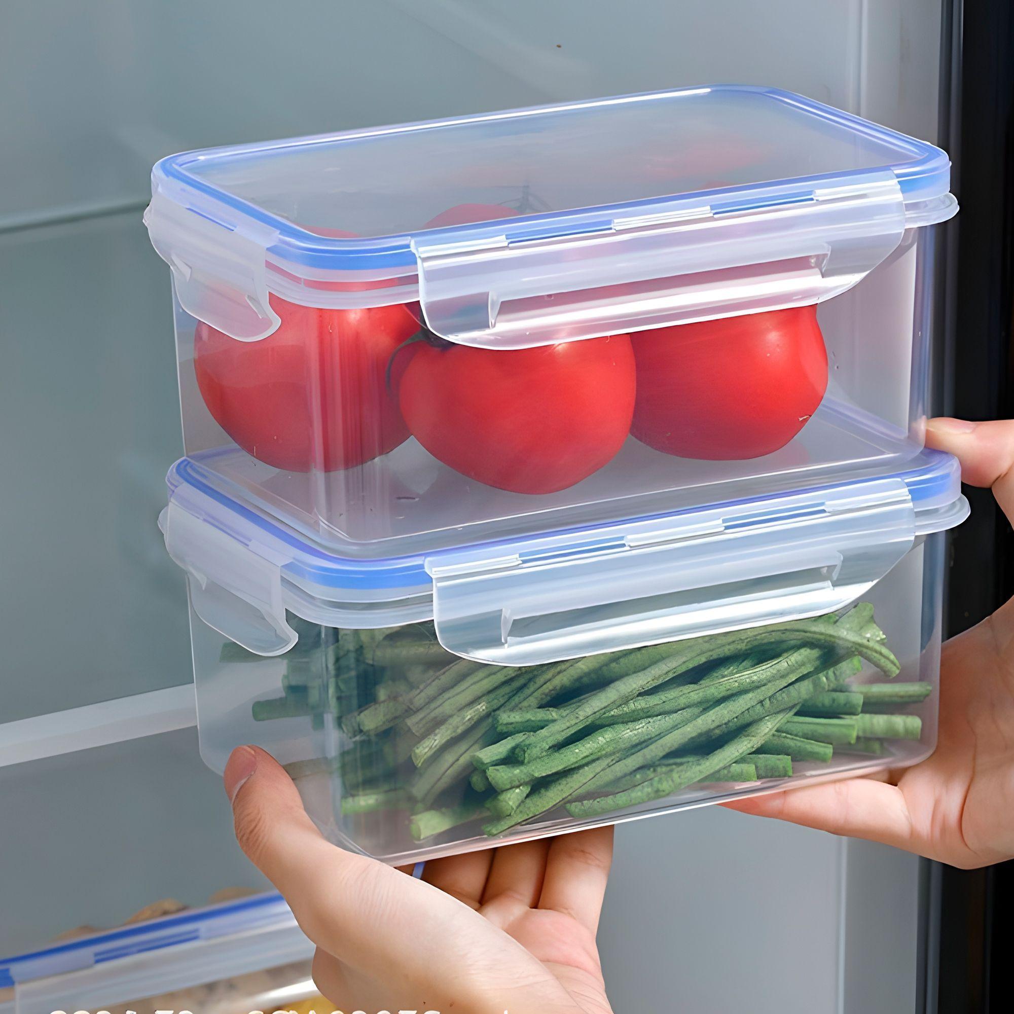 3 Taper Contenedor Hermético Plástico 2500ml Comida Almuerzo-2