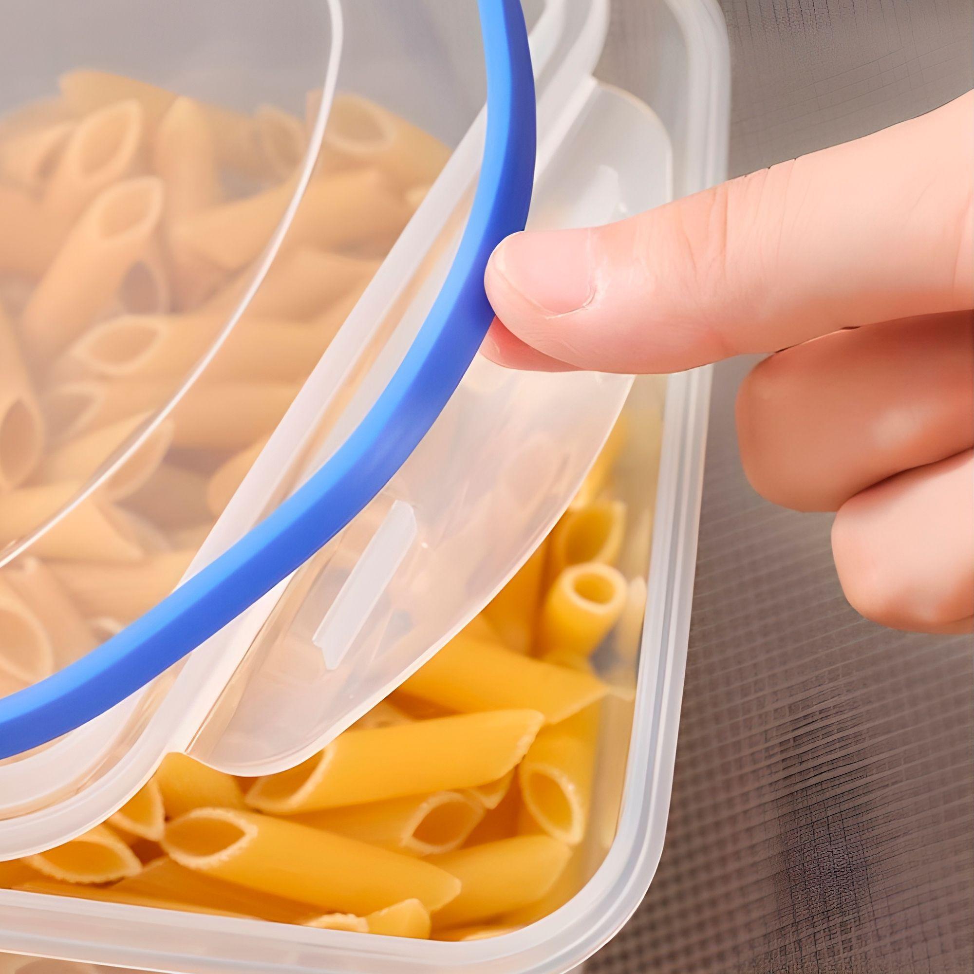 3 Taper Contenedor Hermético Plástico 2500ml Comida Almuerzo-4