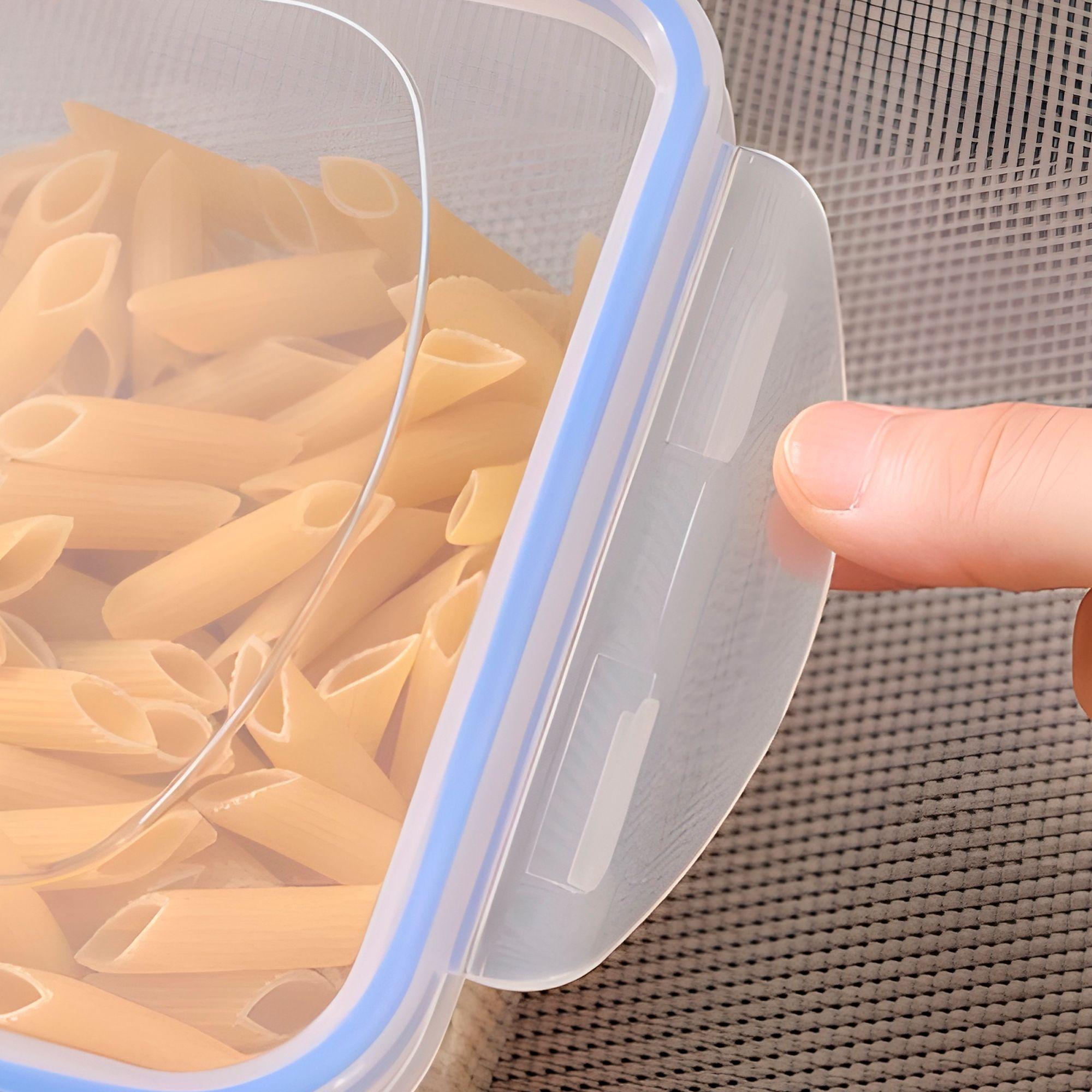 3 Taper Contenedor Hermético Plástico 2500ml Comida Almuerzo-5