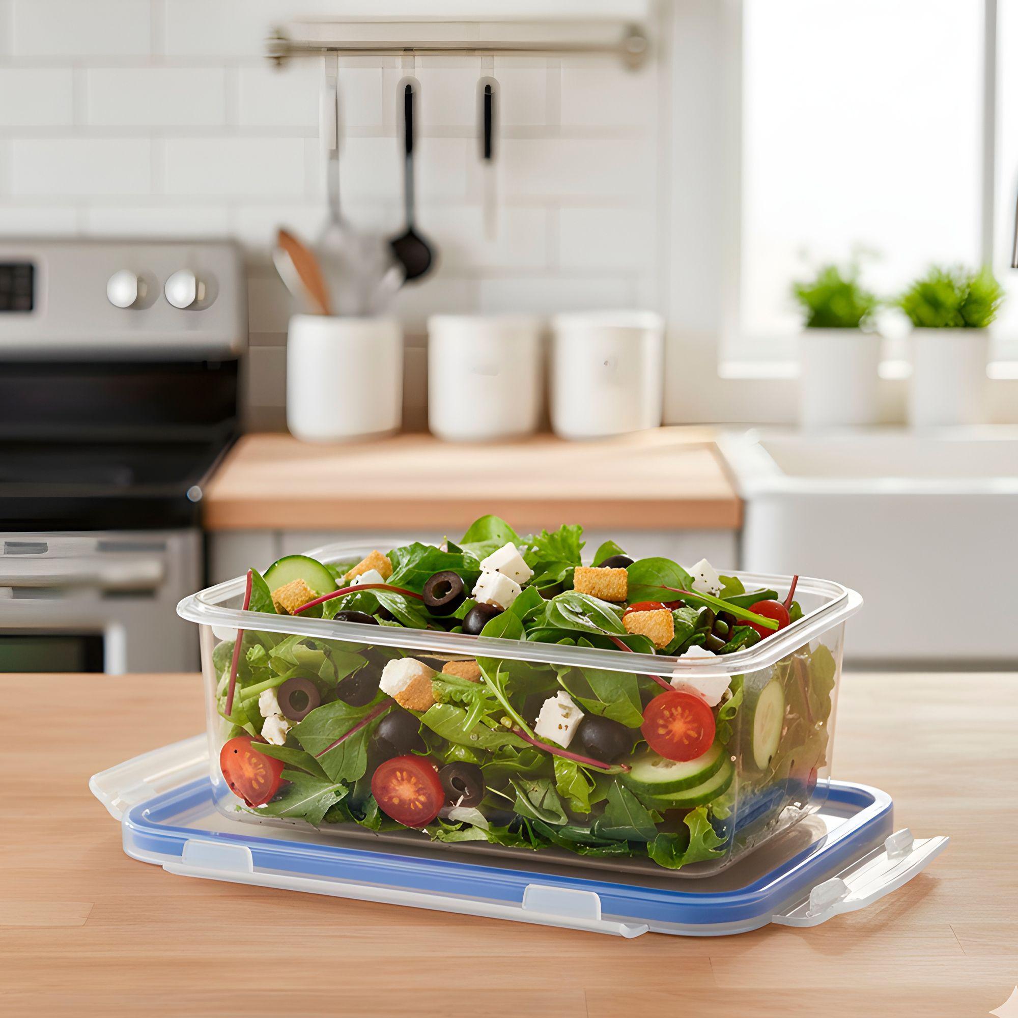 3 Taper Contenedor Hermético Plástico 2500ml Comida Almuerzo-7