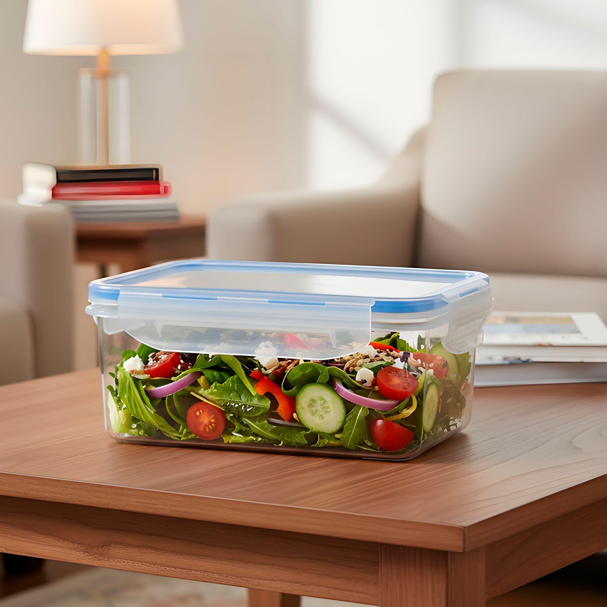 3 Taper Contenedor Hermético Plástico 1500ml Comida Almuerzo-3