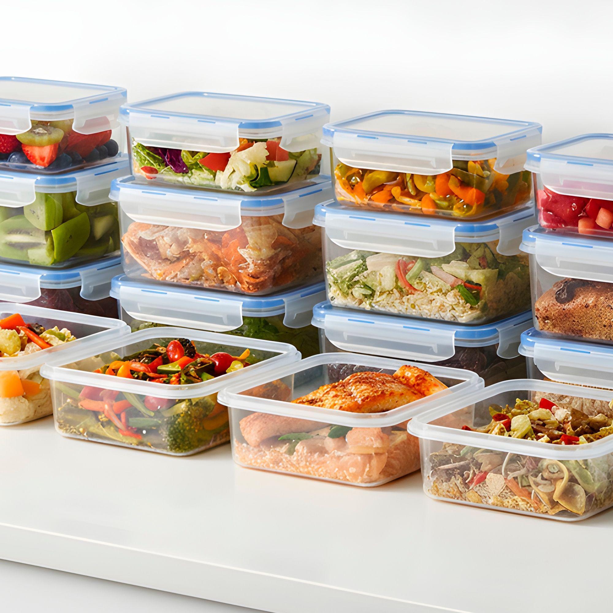 3 Taper Contenedor Hermético Plástico 1500ml Comida Almuerzo-8