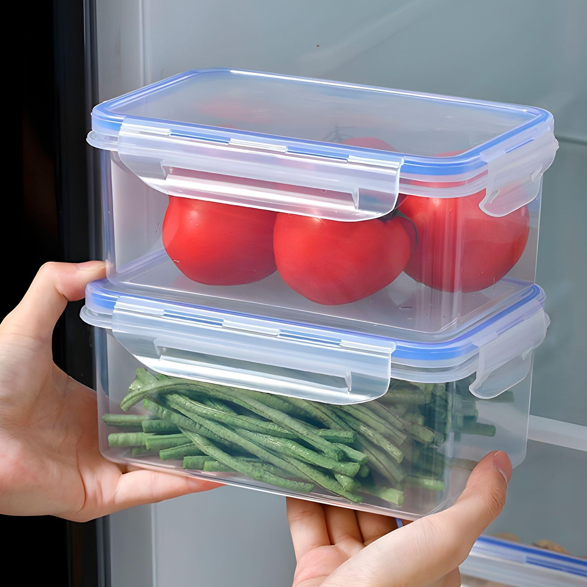 3 Taper Contenedor Hermético Plástico 1500ml Comida Almuerzo-9