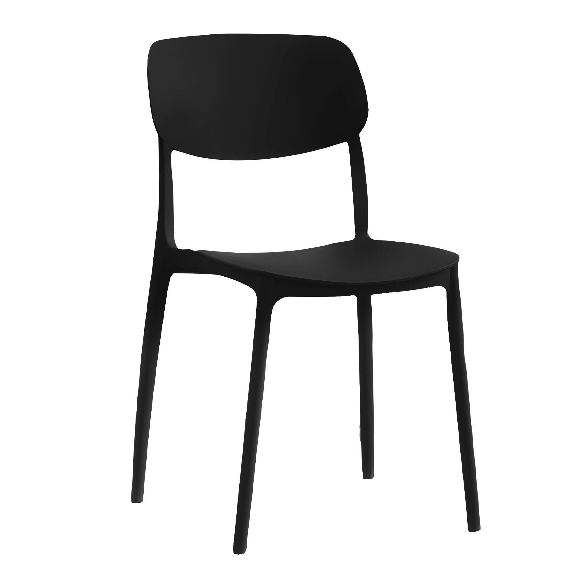 Sillas Comedor Plástico Respaldo Taburete Minimalista-0