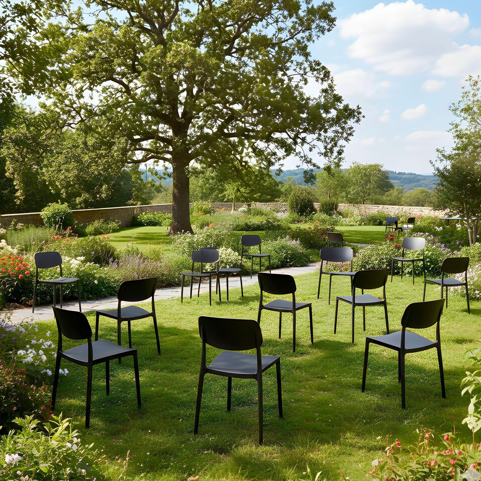 Sillas Comedor Plástico Respaldo Taburete Minimalista-9