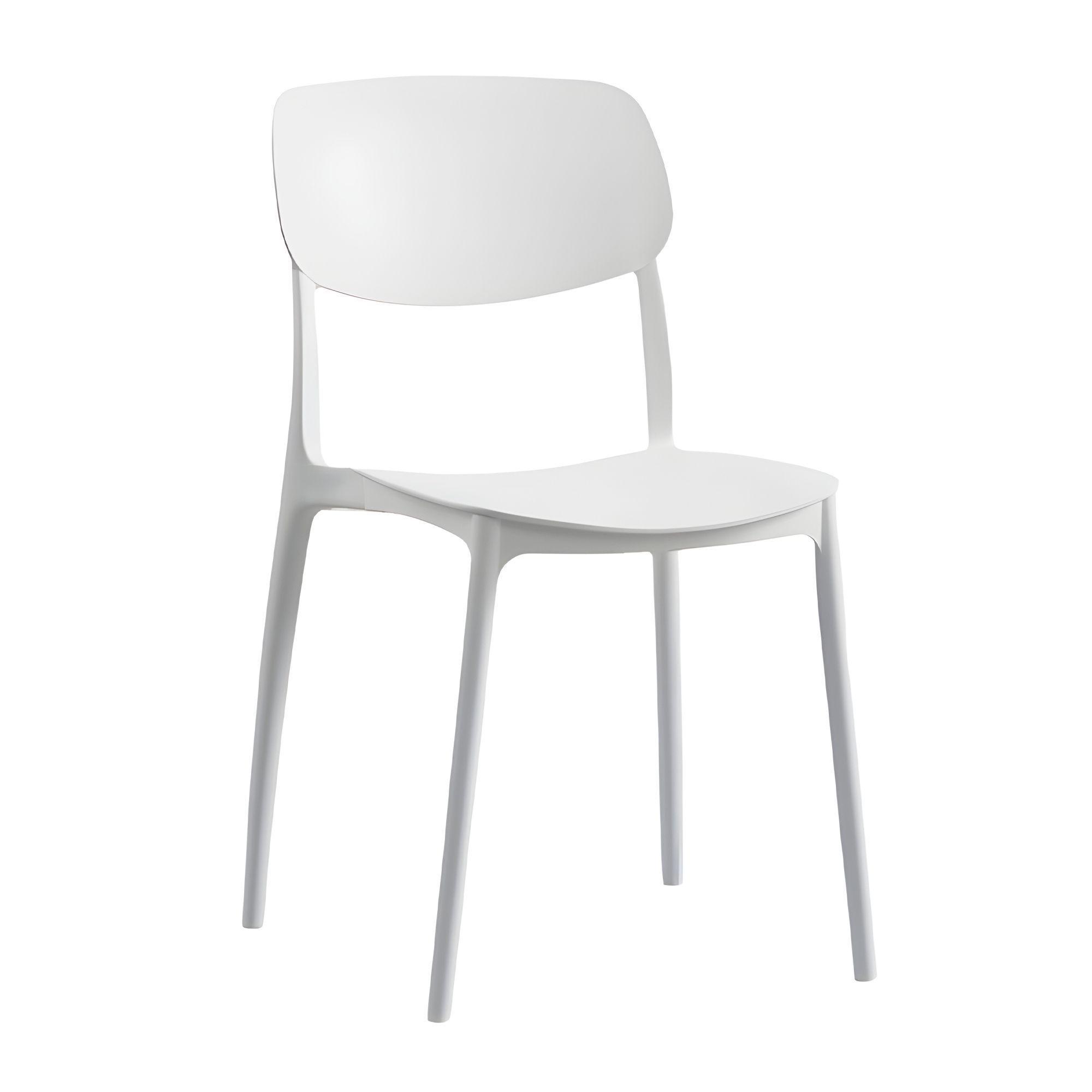 Sillas Comedor Plástico Respaldo Taburete Minimalista-0