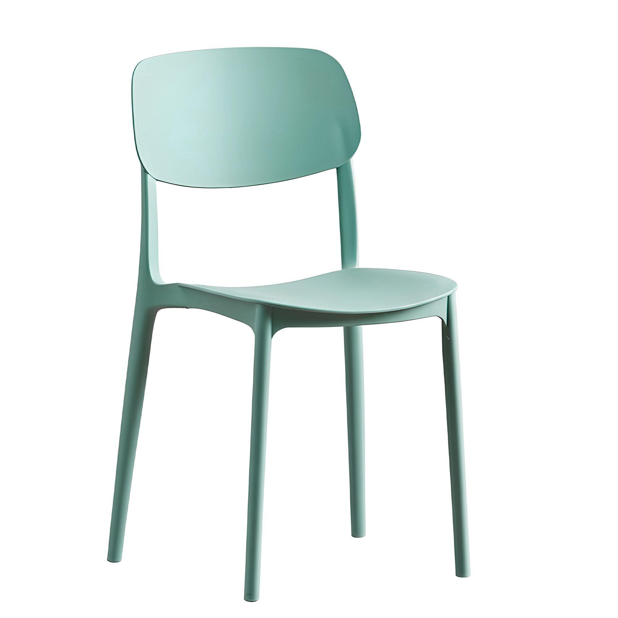 Sillas Comedor Plástico Respaldo Taburete Minimalista-0