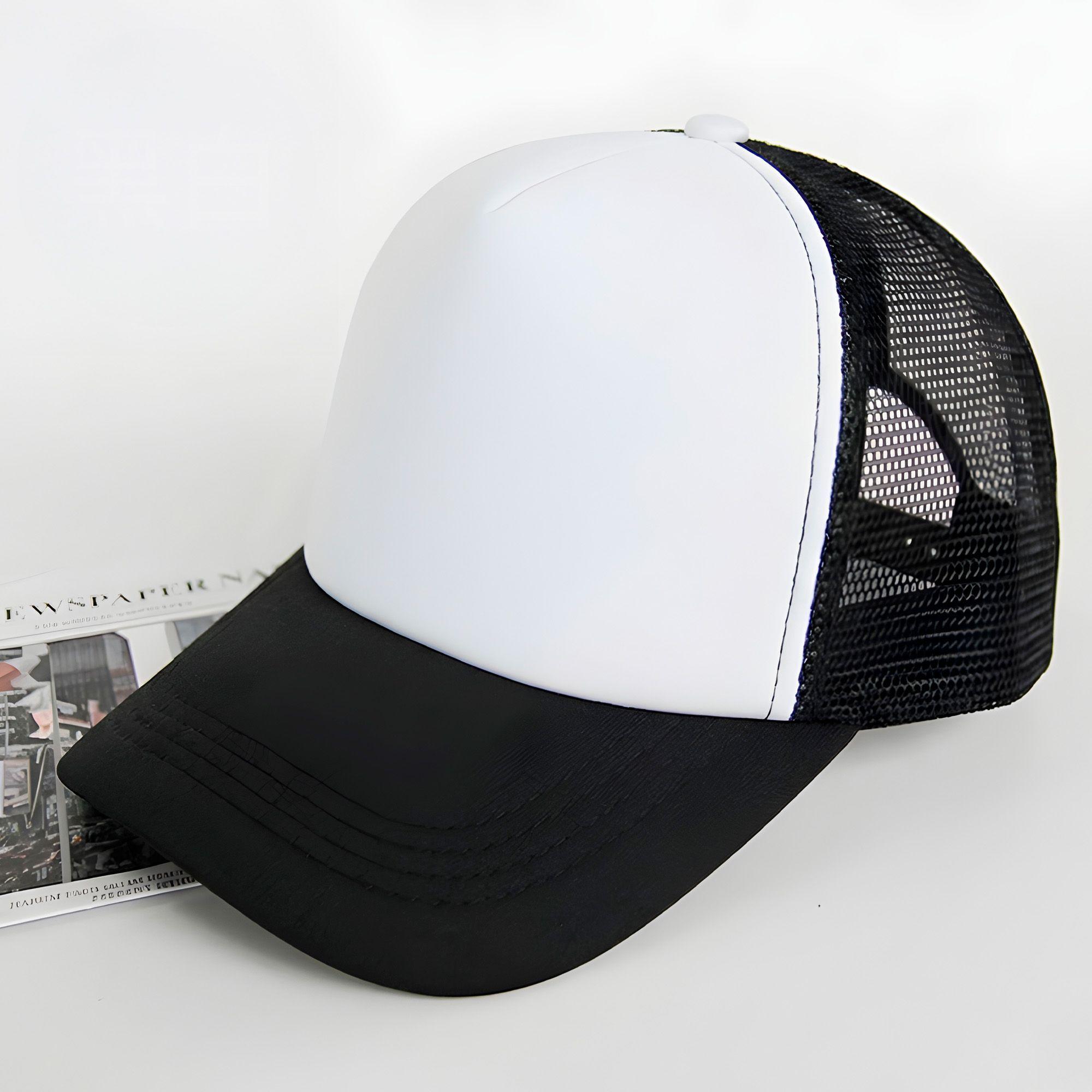 Gorro Jockey Gorra Bicolor Sublimación Malla Ajustable 3u-9