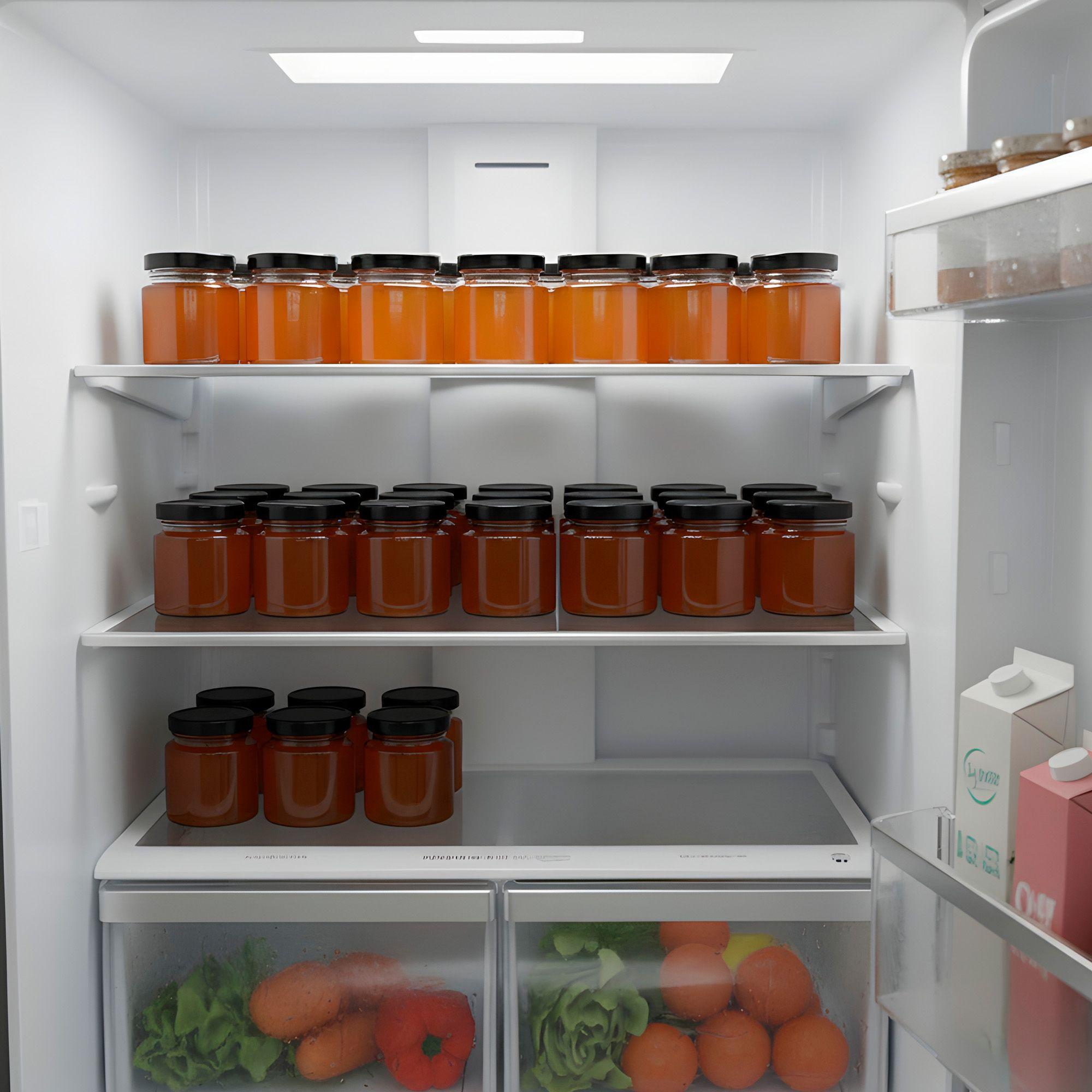 20 Frascos Vidrio Redondo Miel 50ml Mermelada Tapa Aluminio-5