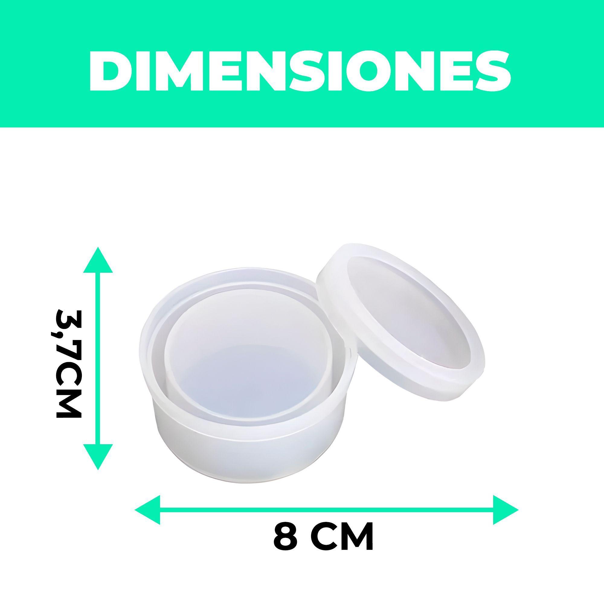 3 Moldes Silicona Resina Circular Hexagonal Cuadrado-5