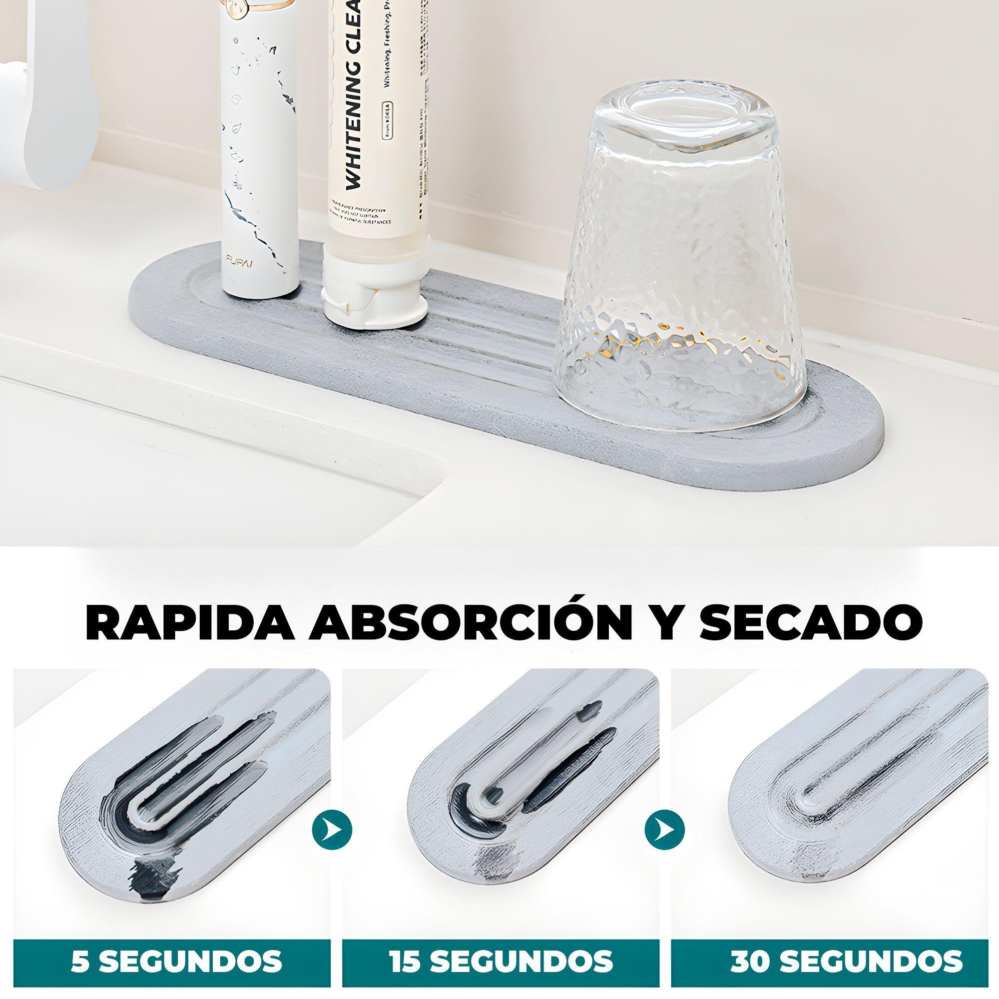 Set 3 Bandejas Bano Absorbente Jabon Cepillo Dientes-2