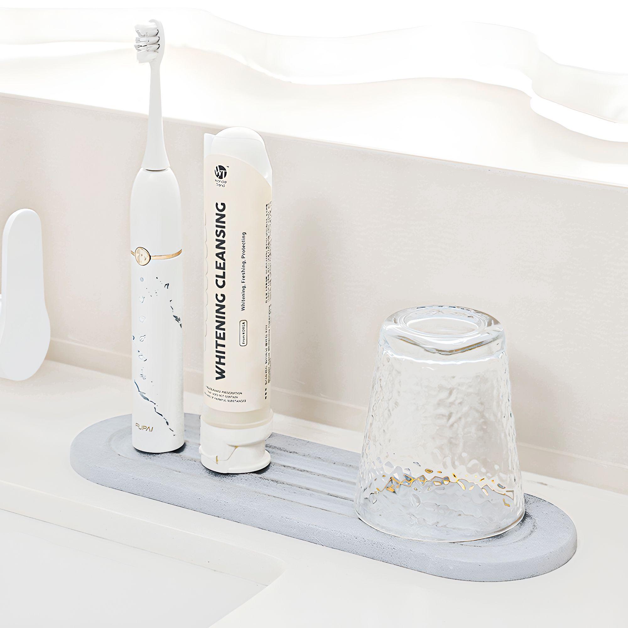 Set 3 Bandejas Bano Absorbente Jabon Cepillo Dientes-4