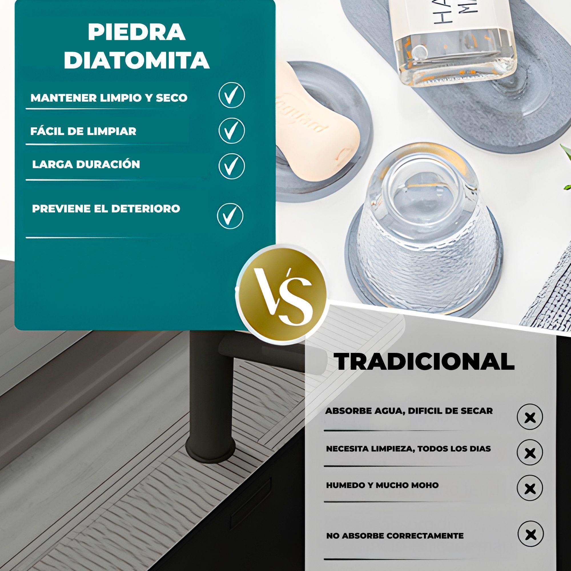 Set 3 Bandejas Bano Absorbente Jabon Cepillo Dientes-7