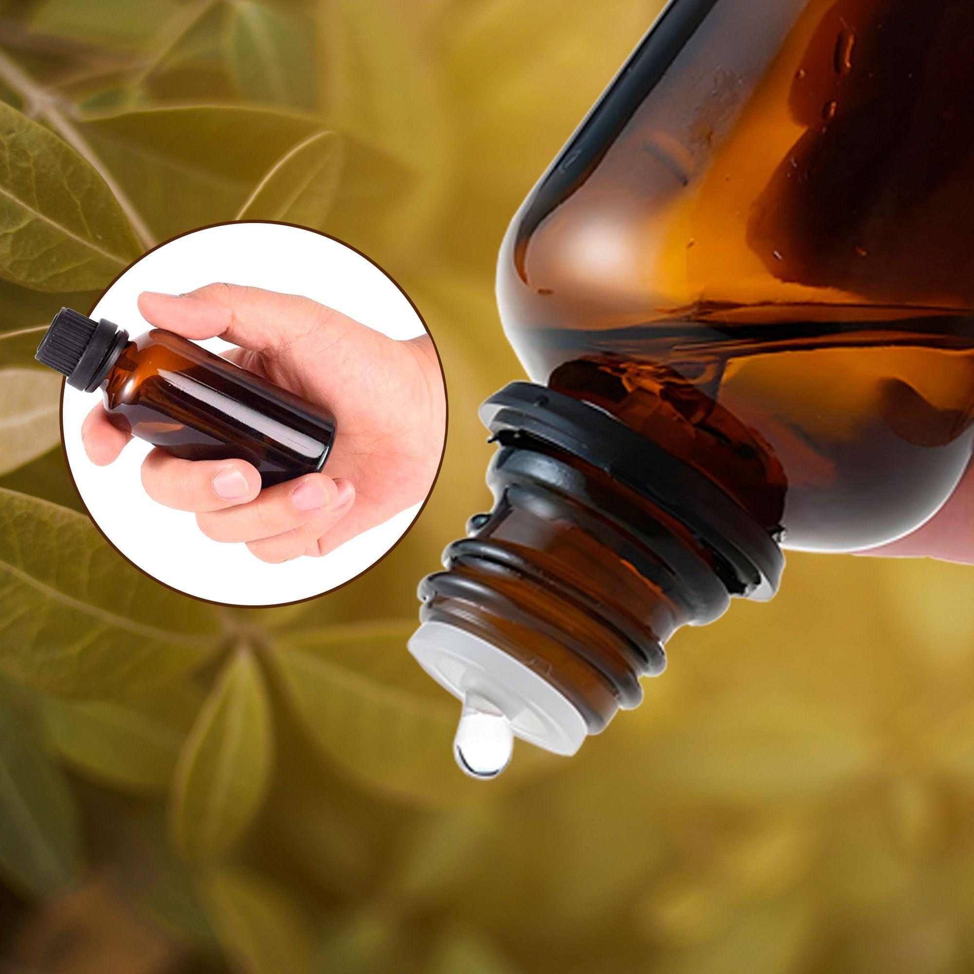 Set 24 Frasco De Vidrio Aceite Esencial Tapa Negra 30ml-2